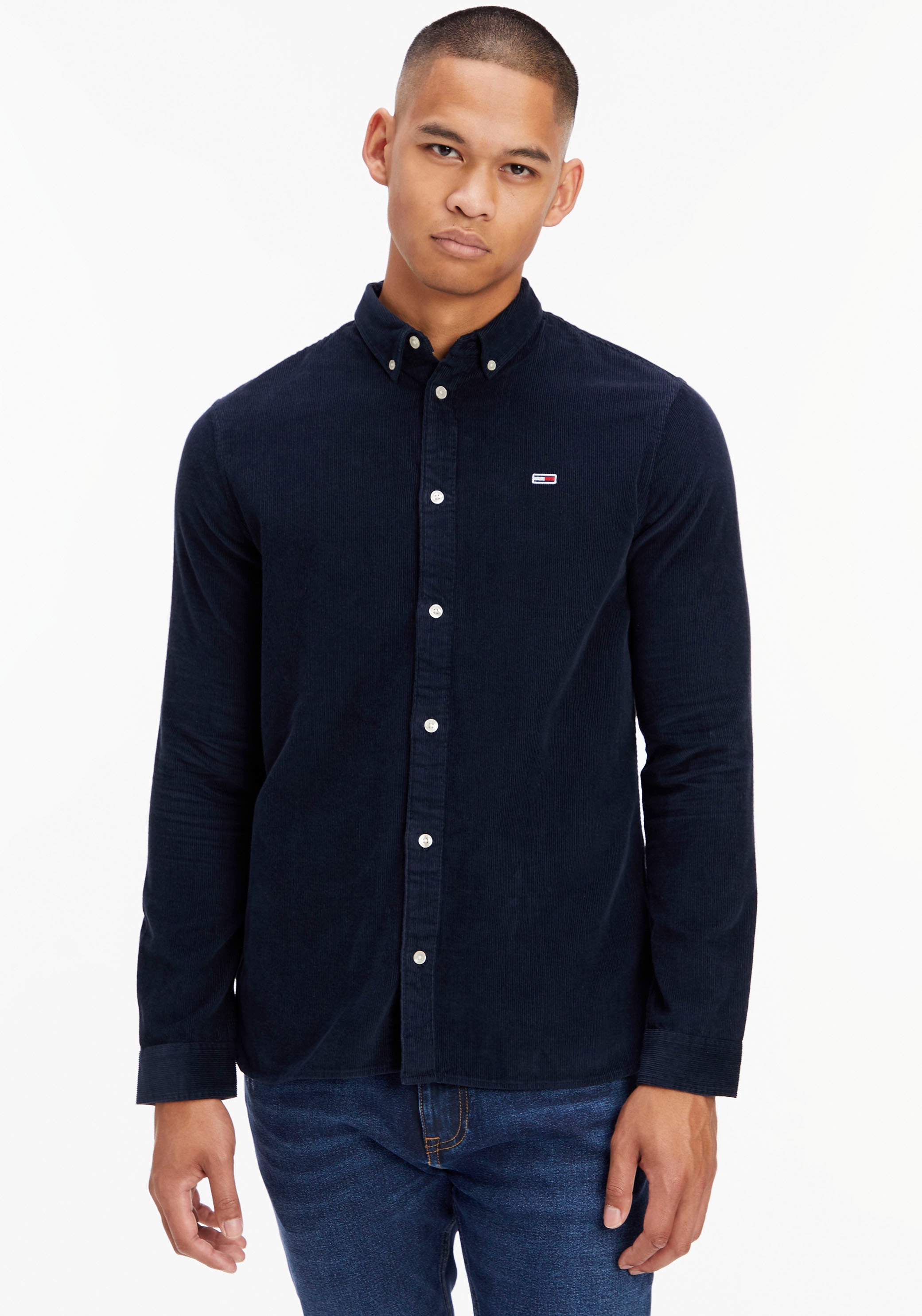▷ Tommy Logostickereien SEASONAL »TJM CORD Langarmhemd SHIRT«, für mit BAUR | Jeans