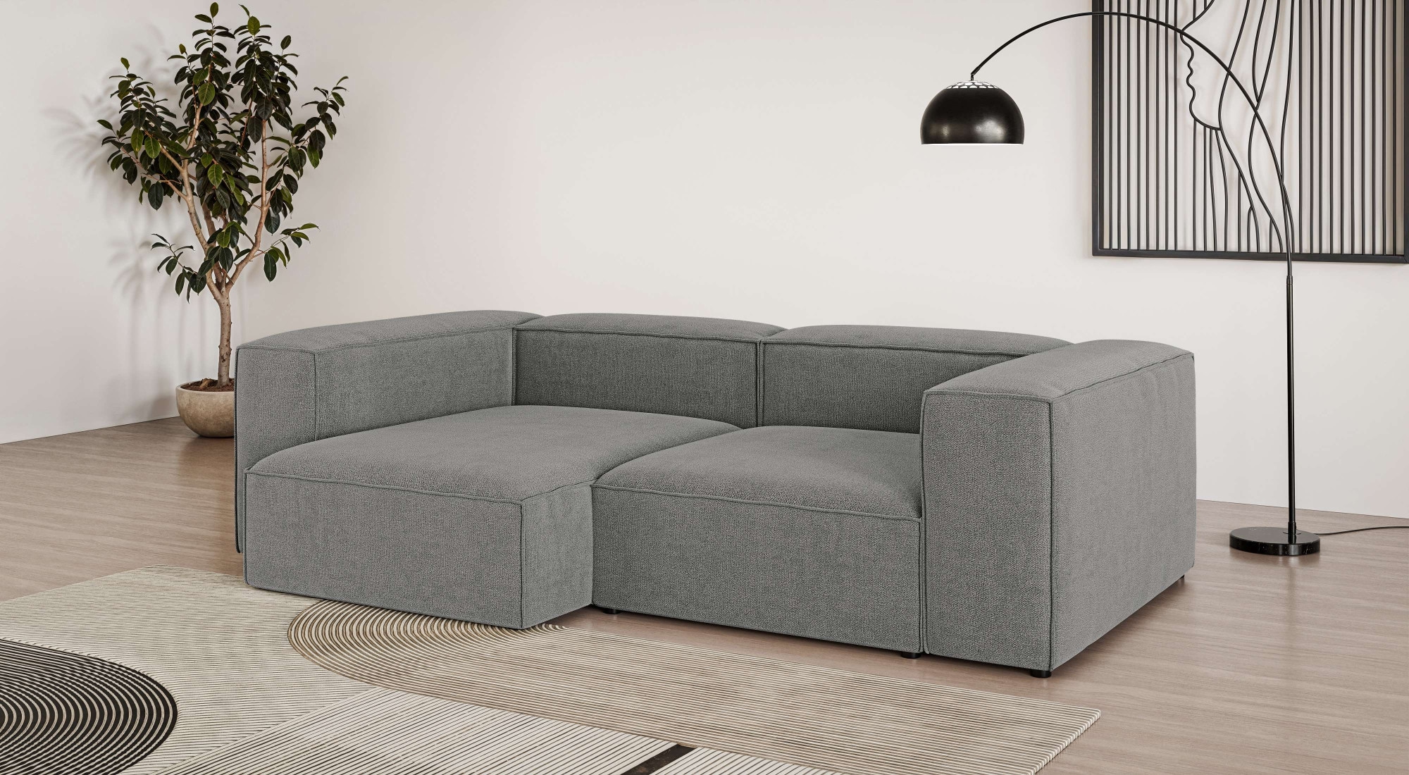 INOSIGN Ecksofa "XL HAILY L-Form, Modularsofa extra tief, Maße B/T/H: 260/1 günstig online kaufen