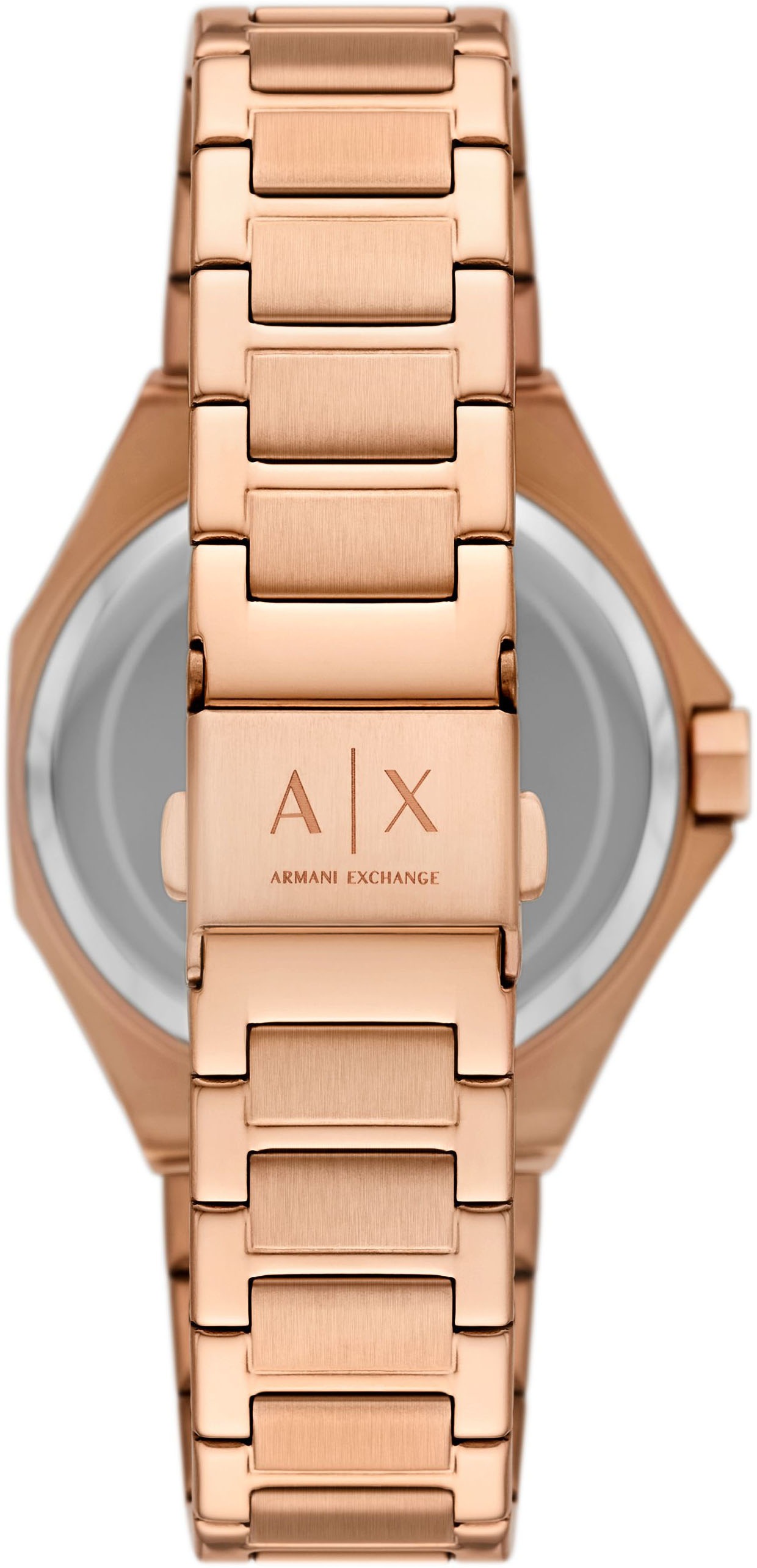ARMANI EXCHANGE Automatikuhr, Armbanduhr, Damenuhr, Mechanische Uhr, Edelstahlarmband, analog