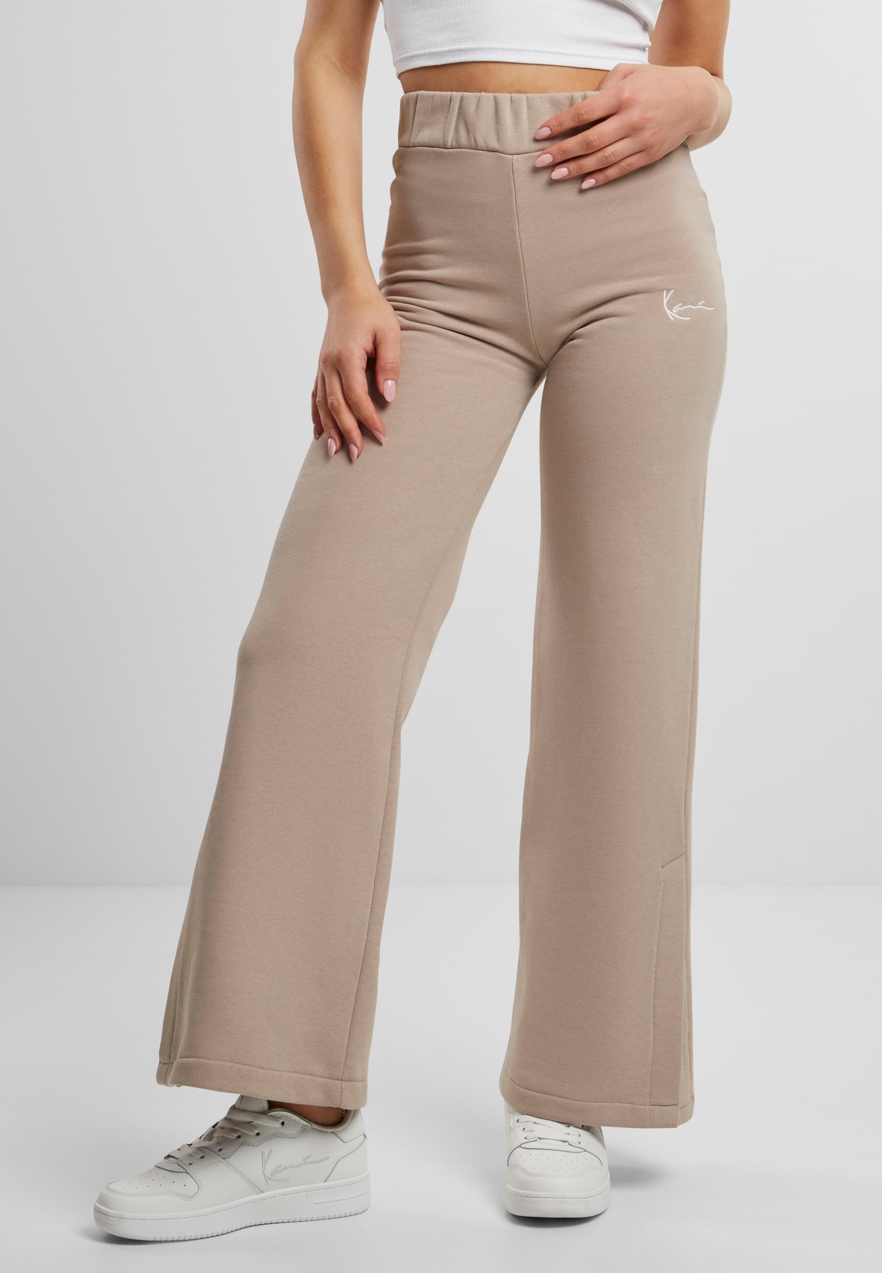 Karl Kani Stoffhose »Karl Kani Damen KW221-072-1 Small Signature Slit Wide Leg Pants«, (1 tlg.)