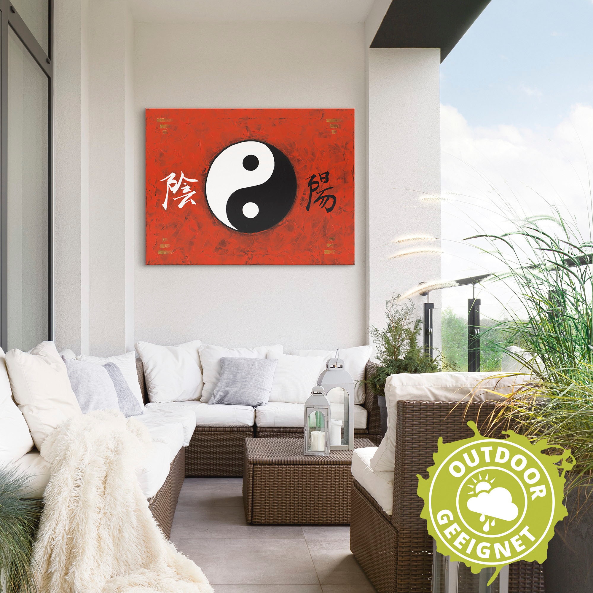 Artland Wandbild »Yin & Yang«, Zeichen, (1 St.), als Alubild, Outdoorbild, Poster in verschied. Größen