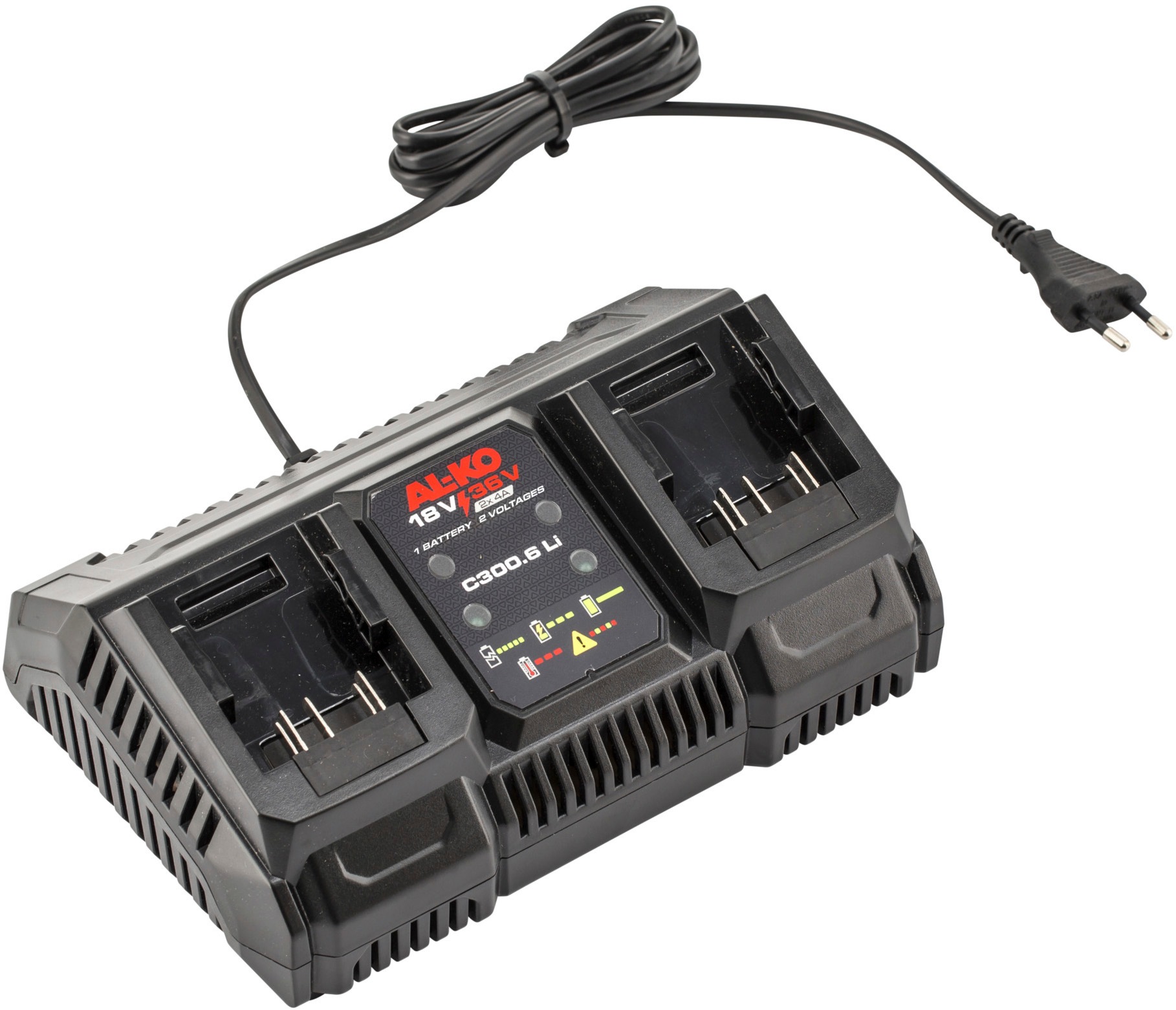 AL-KO Batterie-Ladegerät "Doppelladegerät 18 V / 36 V C300.6 Li 2x4A"