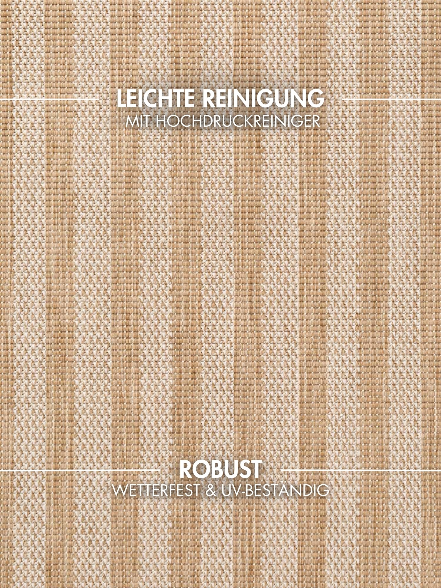 Teppich TED BAKER "Linley, Wendeteppich", jute weiß, B:160cm H:8mm L:230cm, Polypropylen, Teppiche, Teppich, Designteppich, Wetterfest, Pflegeleicht, Modern, Wohnzimmer, Terrasse 3