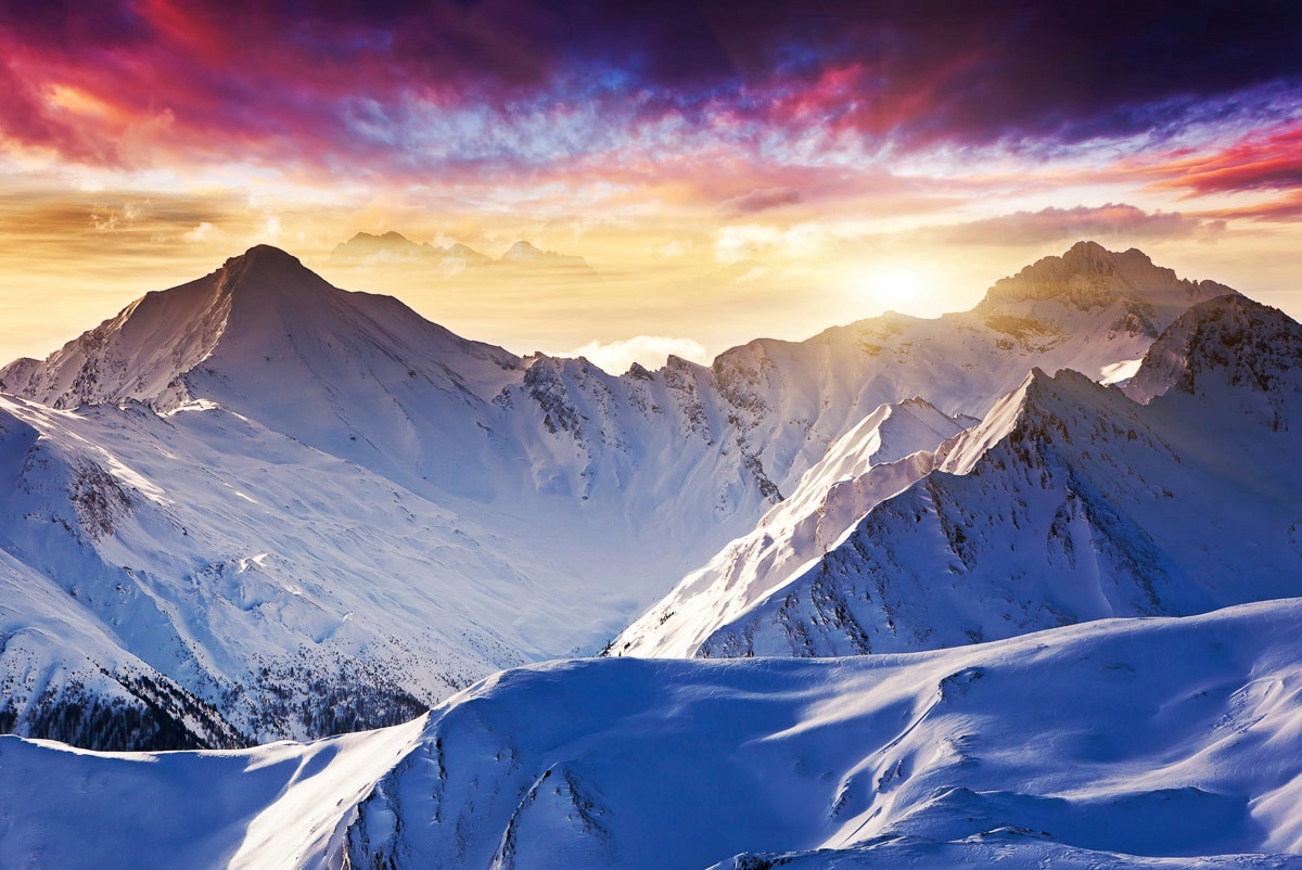 Papermoon Fototapetas »Schneeberge«