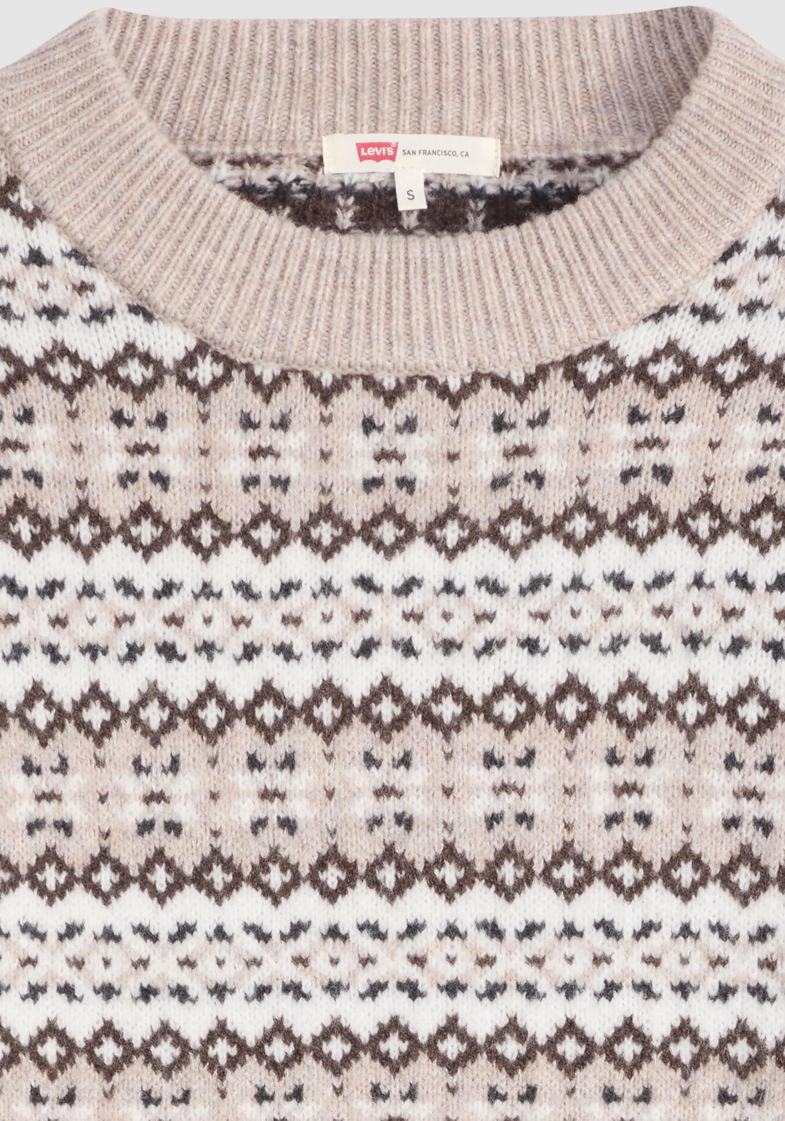 Levi's® Rundhalspullover »INES SWEATER NEUT«, Materialmix mit wärmendem Wollanteil