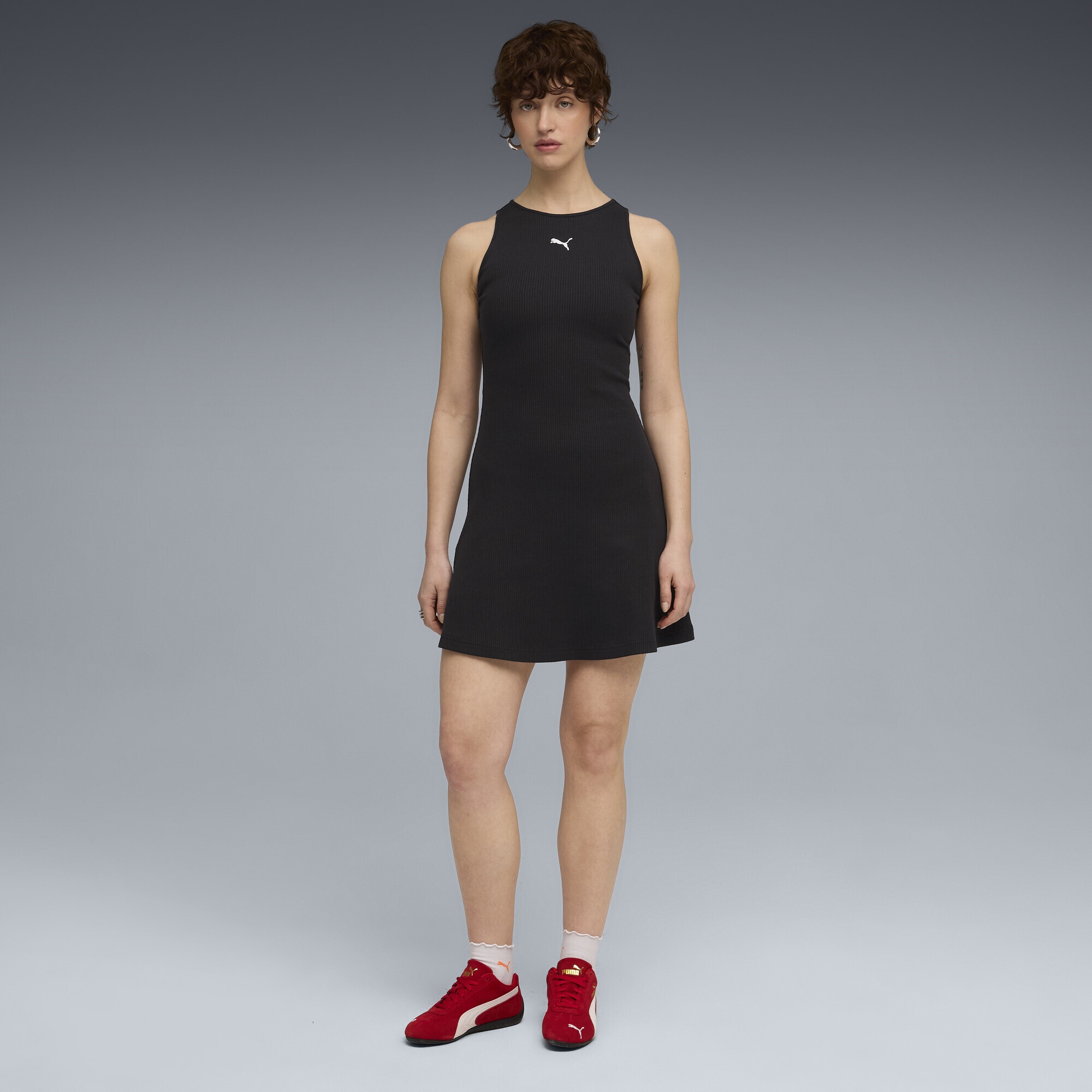 PUMA Sweatkleid »Wardrobe Essentials Rippstrick-Kleid Damen«