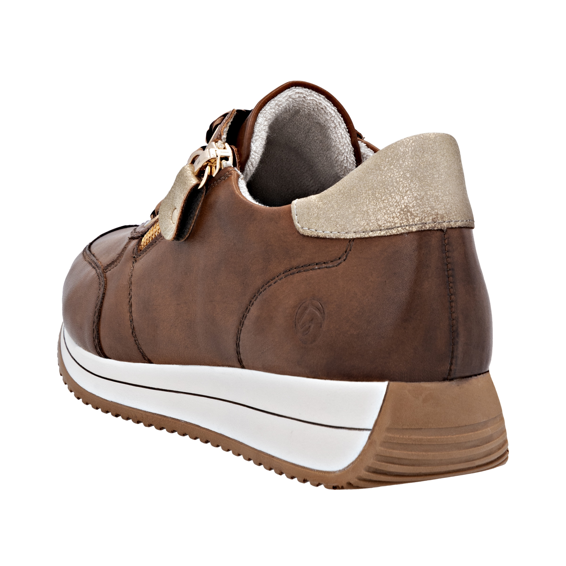 Remonte Keilsneaker, Schnürschuh, Halbschuh, Freizeitschuh mit seitlichem Reißverschluss