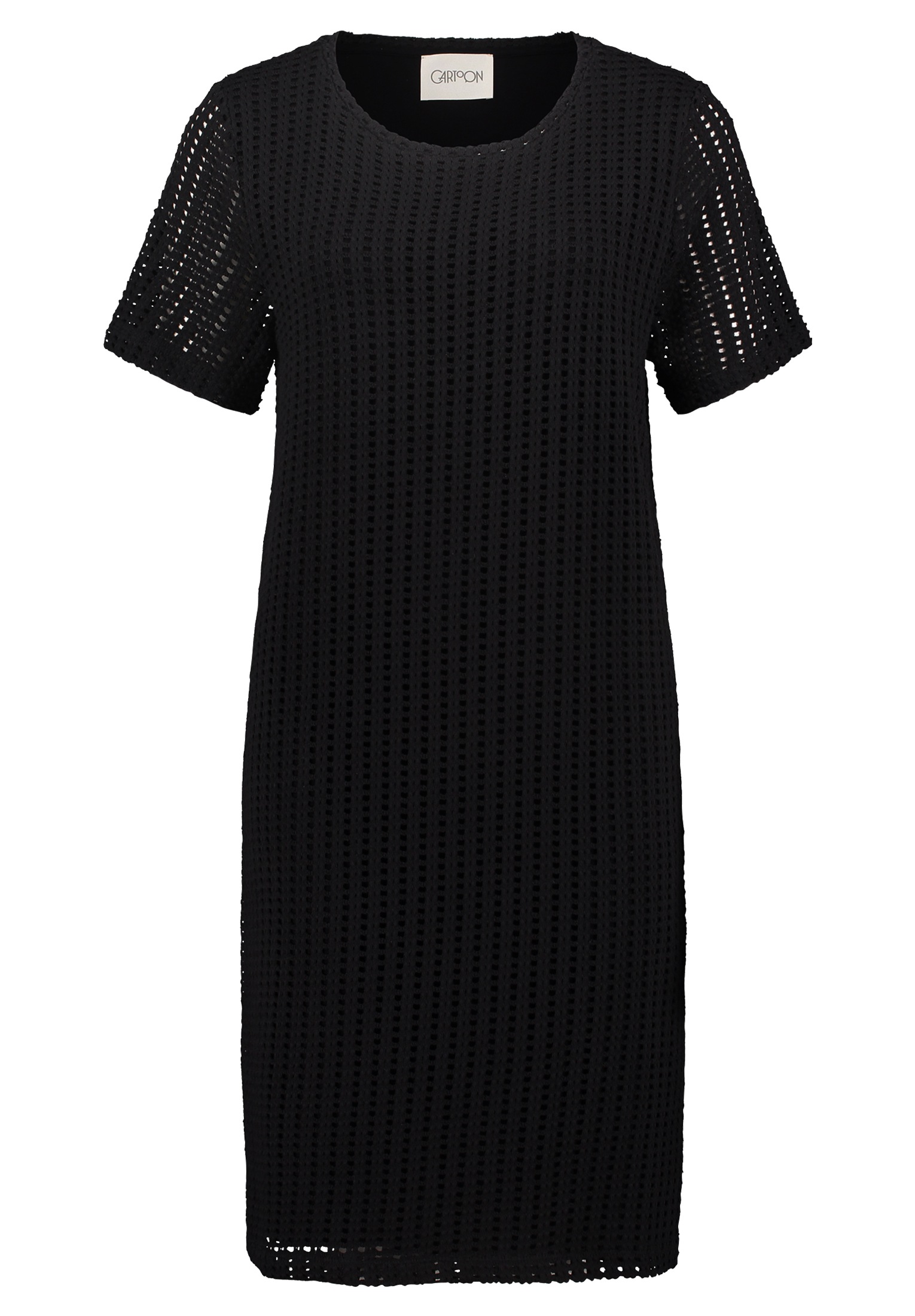 Cartoon Druckkleid »Cartoon Casual-Kleid mit Rundhalsausschnitt«, Material