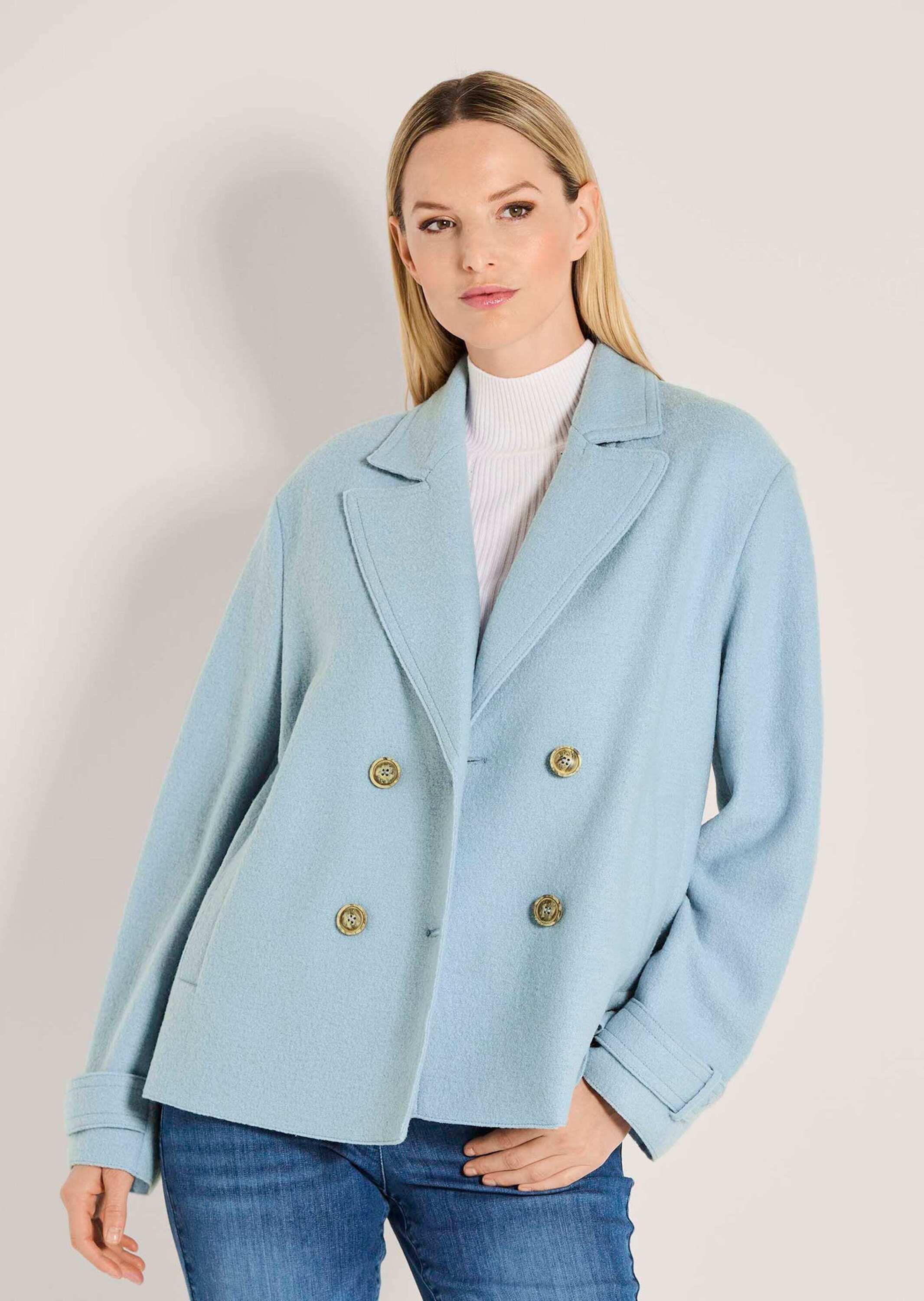 Thumbnail - MADELEINE Jackenblazer "Wollblazer Stillvoller Zweireiher aus Schurwolle" Zweireiher aus gekochter Wolle