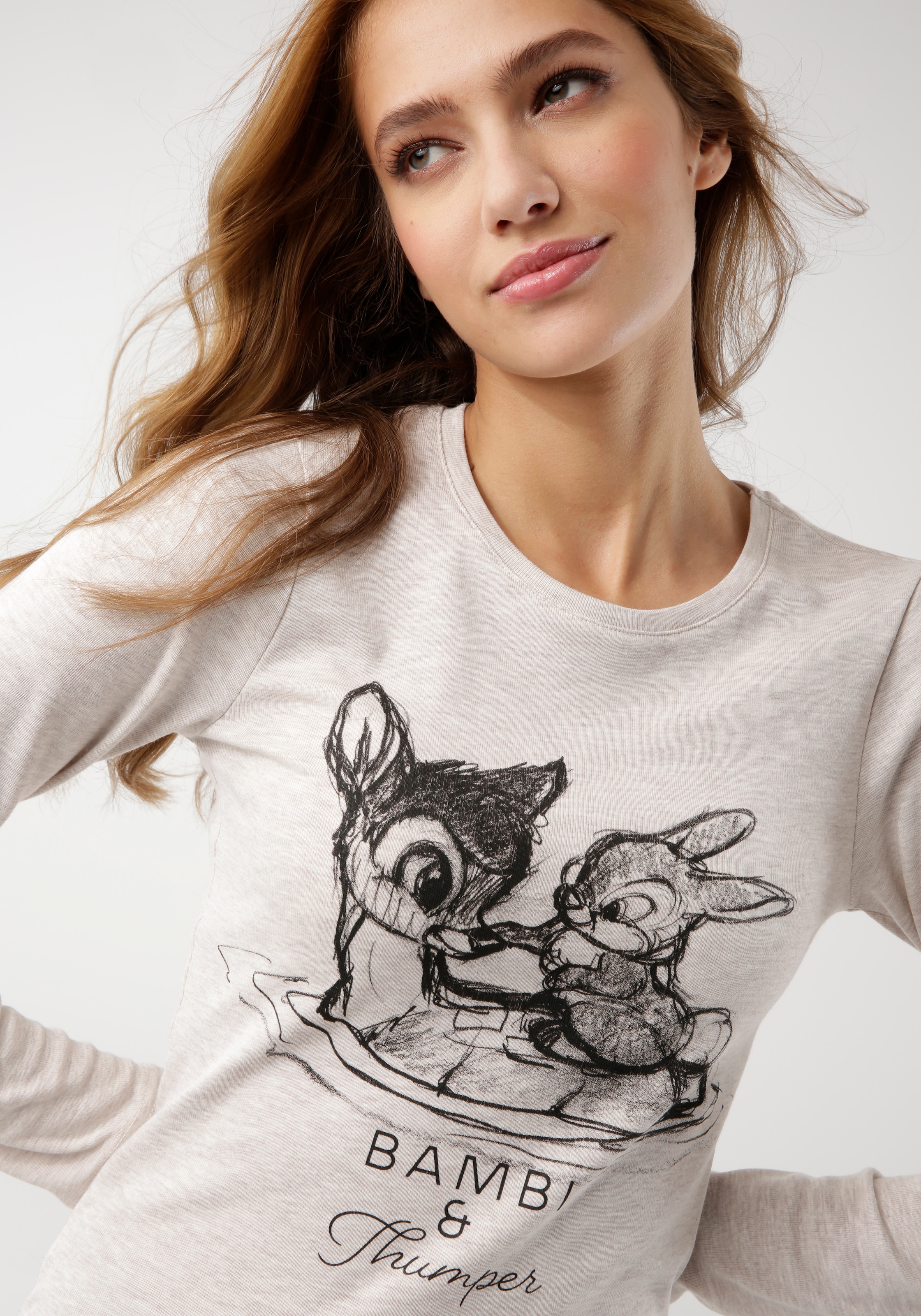 KangaROOS Langarmshirt »Bambi & Klopfer«, mit Motiv-Druck für bestellen |  BAUR | Rundhalsshirts