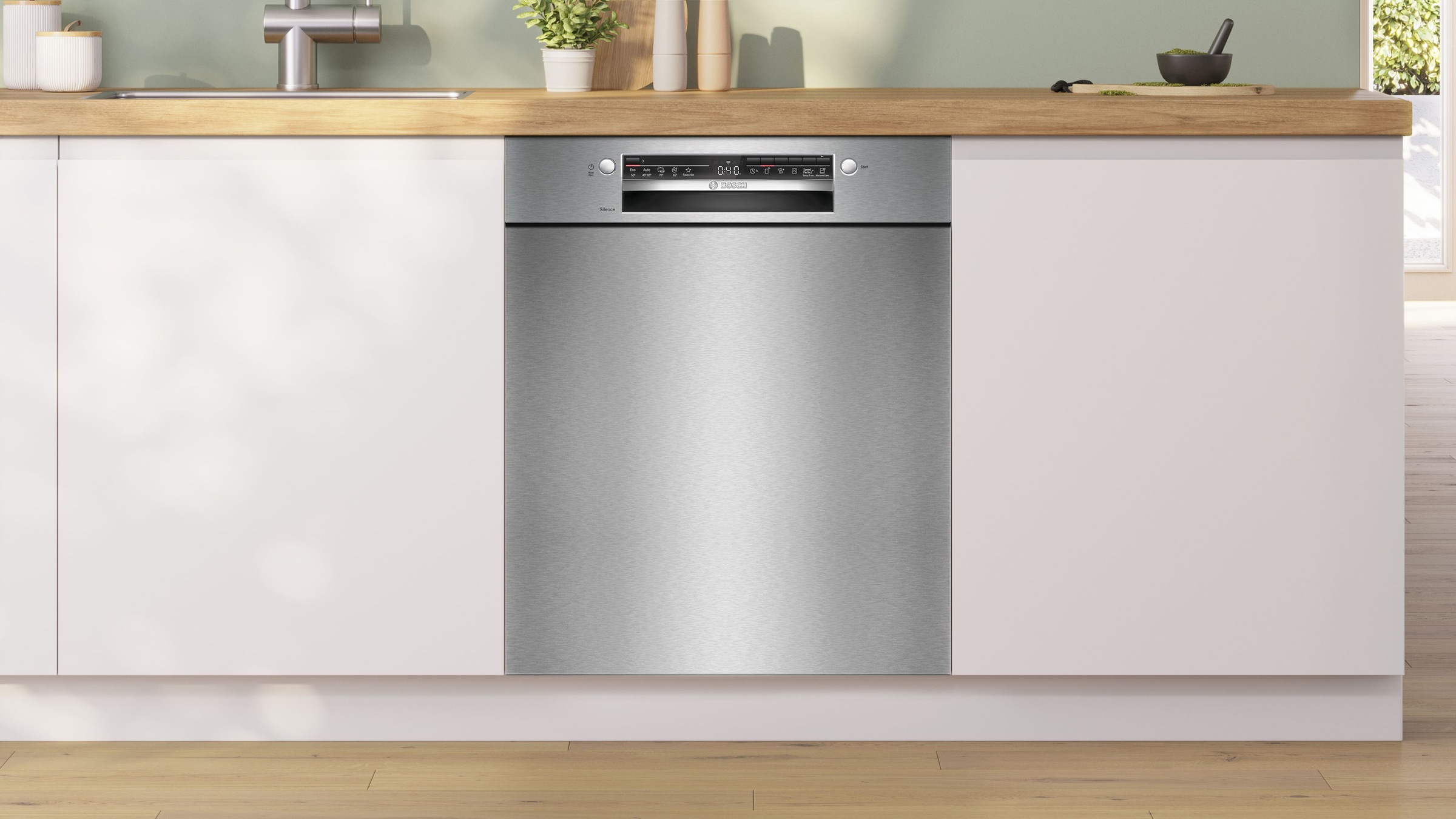 BOSCH Unterbaugeschirrspüler Serie 2 "SMU2HVS02E" 14 Maßgedecke Flexibilitä günstig online kaufen