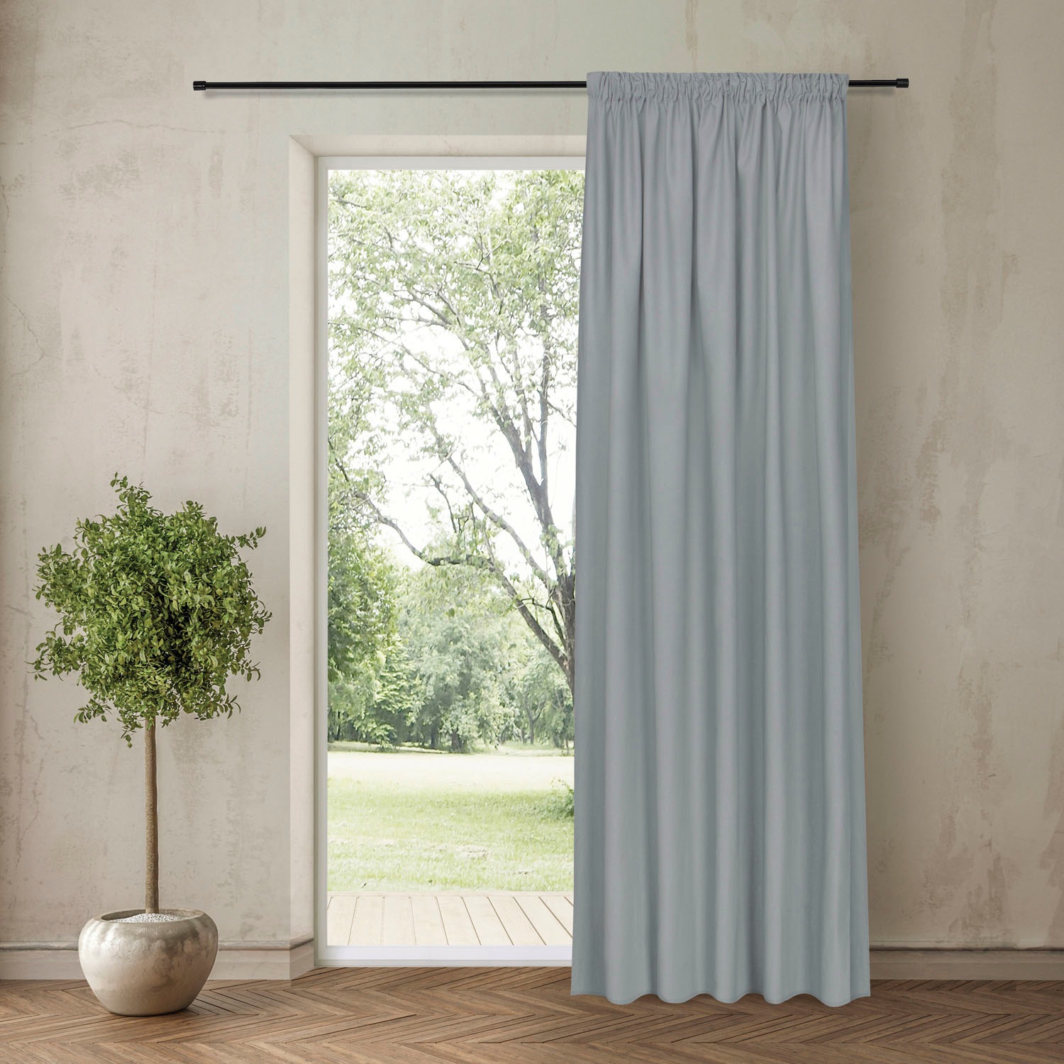 Feel of Nature Gardine "Torben" Kräuselband 1 Stk. tlg. HxB: 245x140 günstig online kaufen