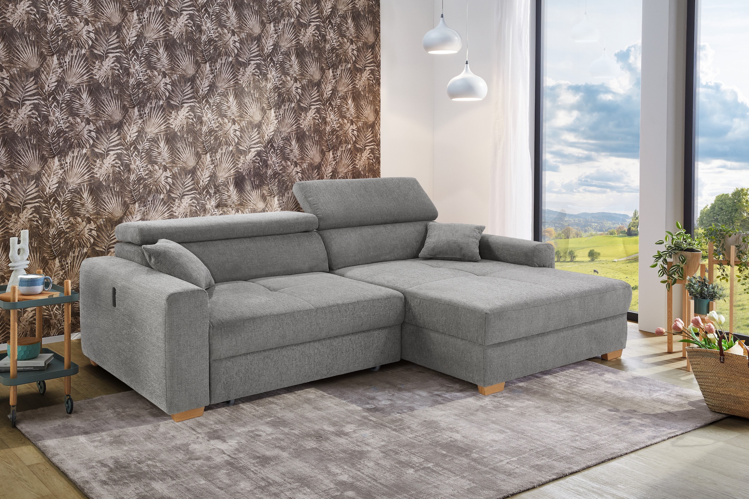 Jockenhöfer Gruppe Ecksofa "Slider L-Form, B: 277 cm, mit 60 cm elektr. Sit günstig online kaufen