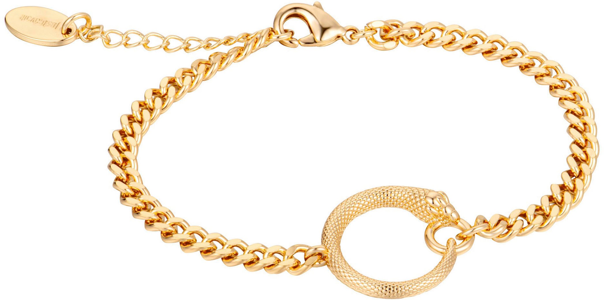 Just Cavalli Time Quarzuhr »Snake«, (Set, 2 tlg., mit passendem Schmuckarmband), Armbanduhr, Damenuhr, Lederarmband, Ideal auch als Geschenk, analog