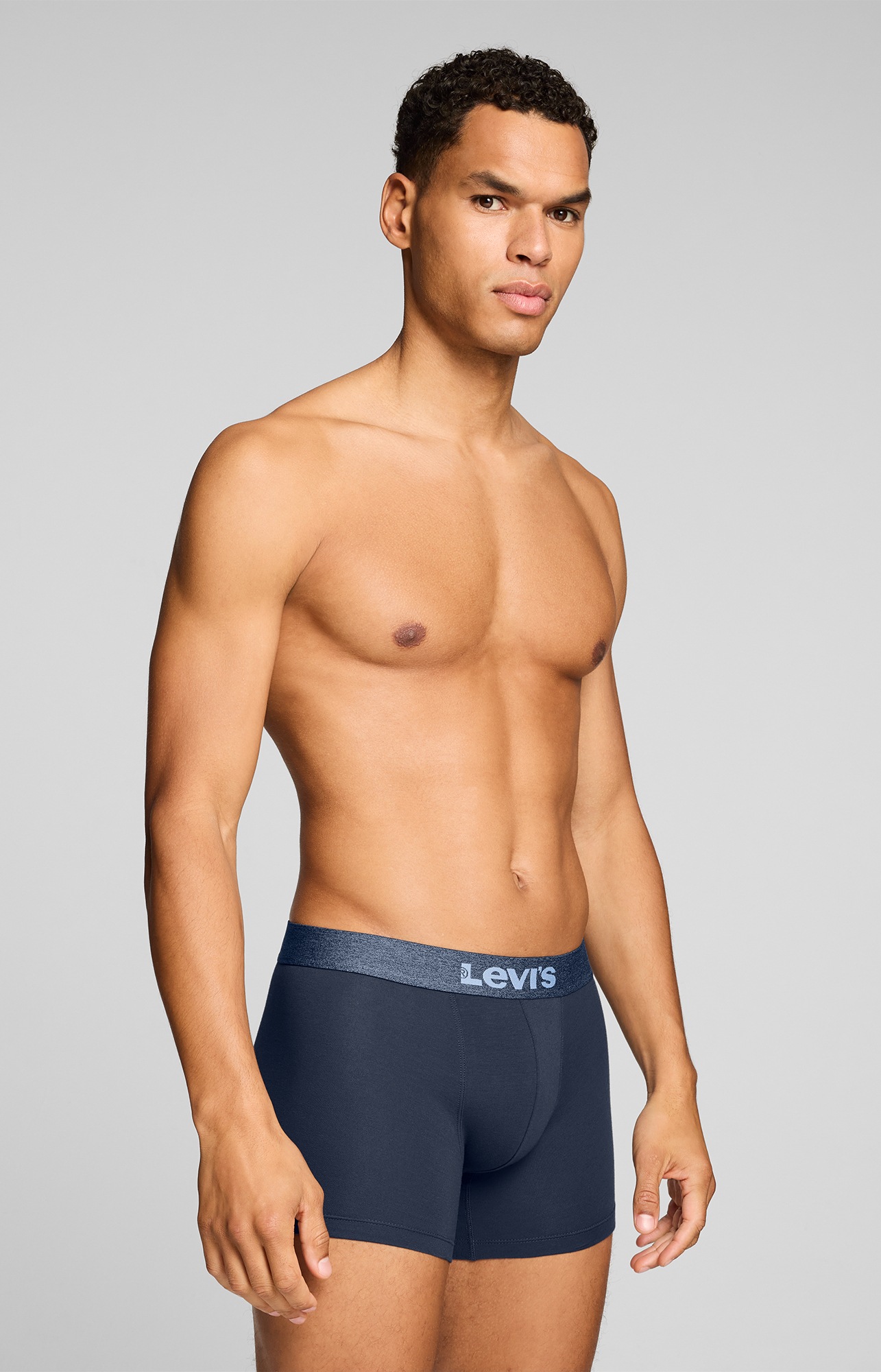 Levi's® Boxer »LEVIS MEN MEL WB BOXER BRIEF« ohne Eingriff, tonaler Logobund, elastisch, Cotton-Mix