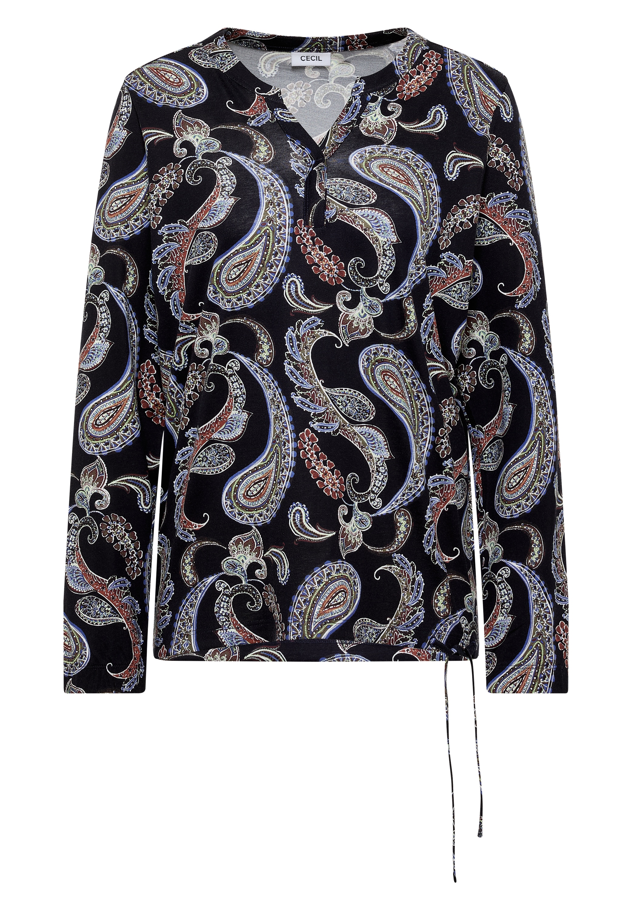 Cecil Langarmshirt mit Knotendetail