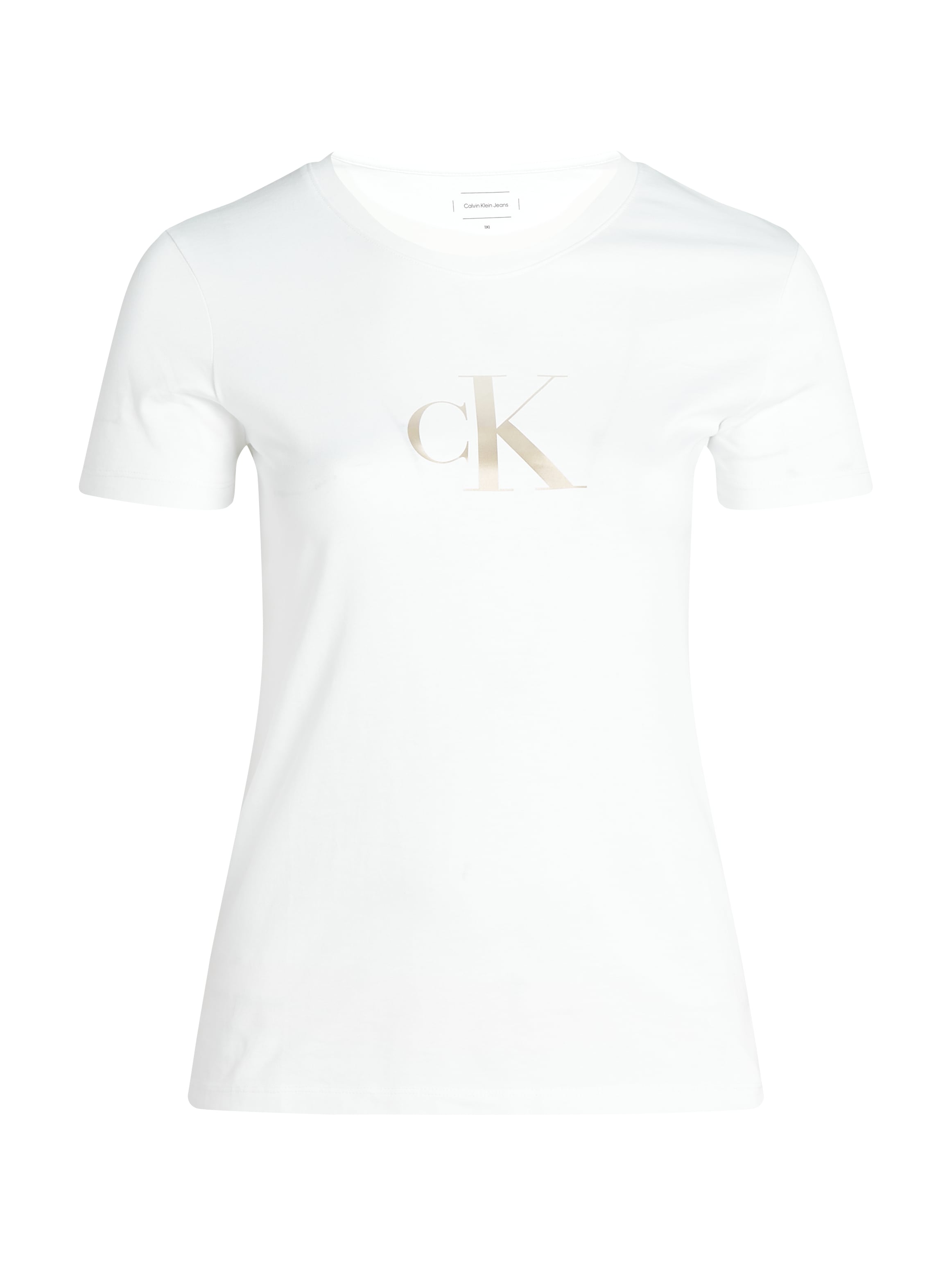 Calvin Klein Jeans Plus T-Shirt »PLUS GRADIENT CK SLIM TEE«, in großen Größen, Druck mit Farbverlauf