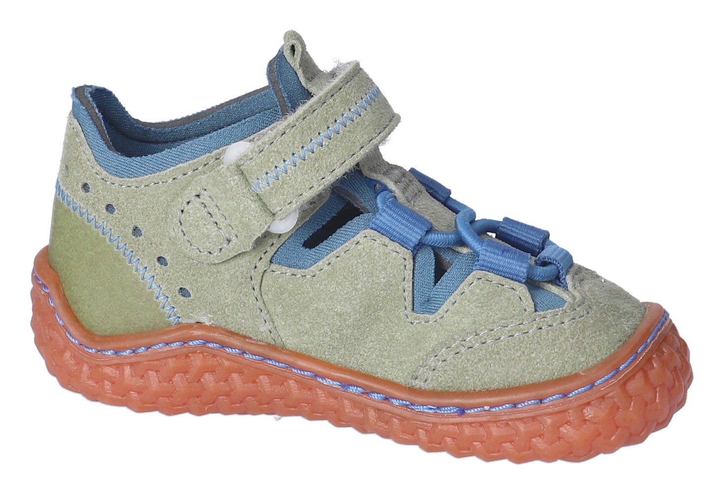 PEPINO by RICOSTA Barfußschuh »Jerry WMS: mittel«, Barfußschuh mit Gummizug u. Klett, Größenschablone zum Download