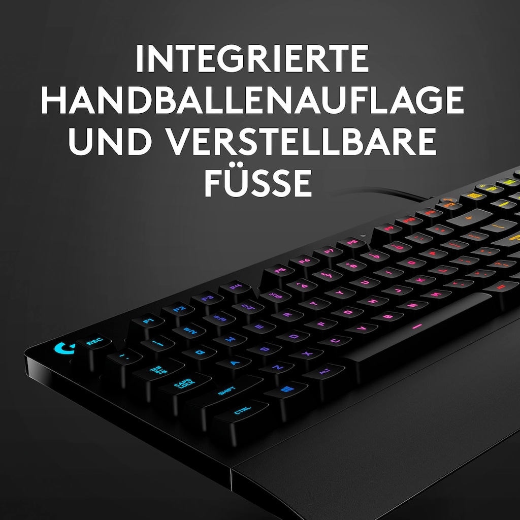 Logitech G Gaming-Tastatur »G213«, (Ziffernblock-USB-Anschluss-Multimedia-Tasten)