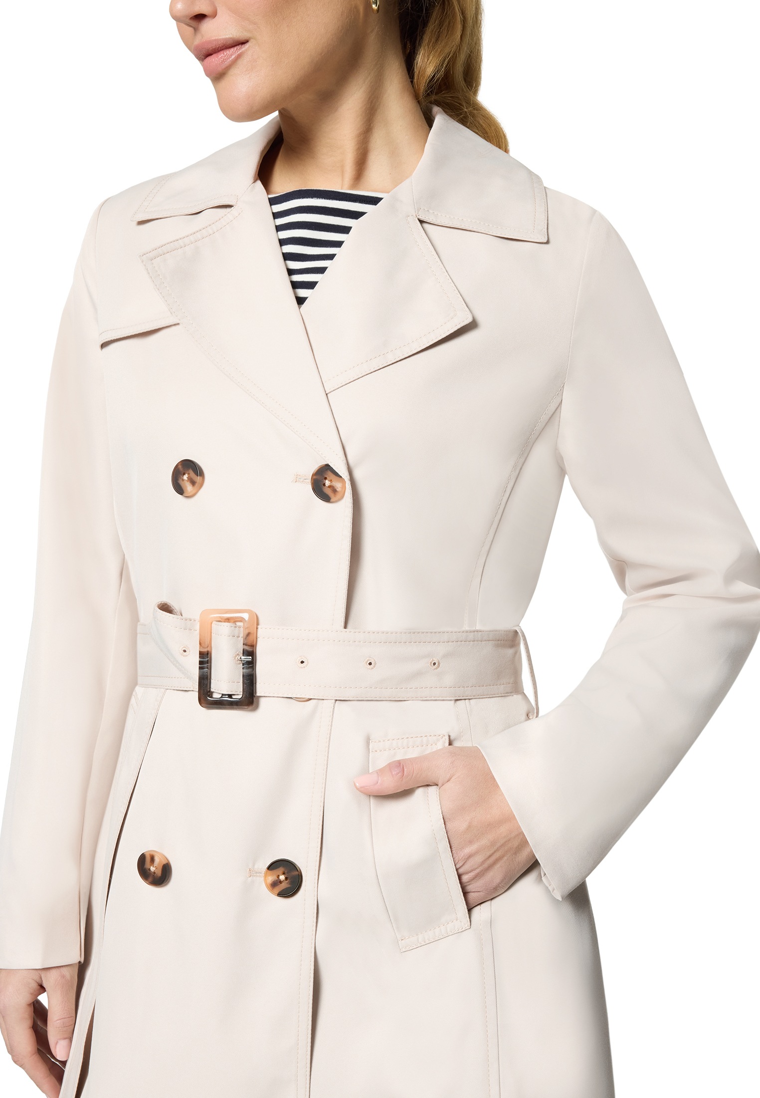 Zero Trenchcoat »Damen mit Gürtel«