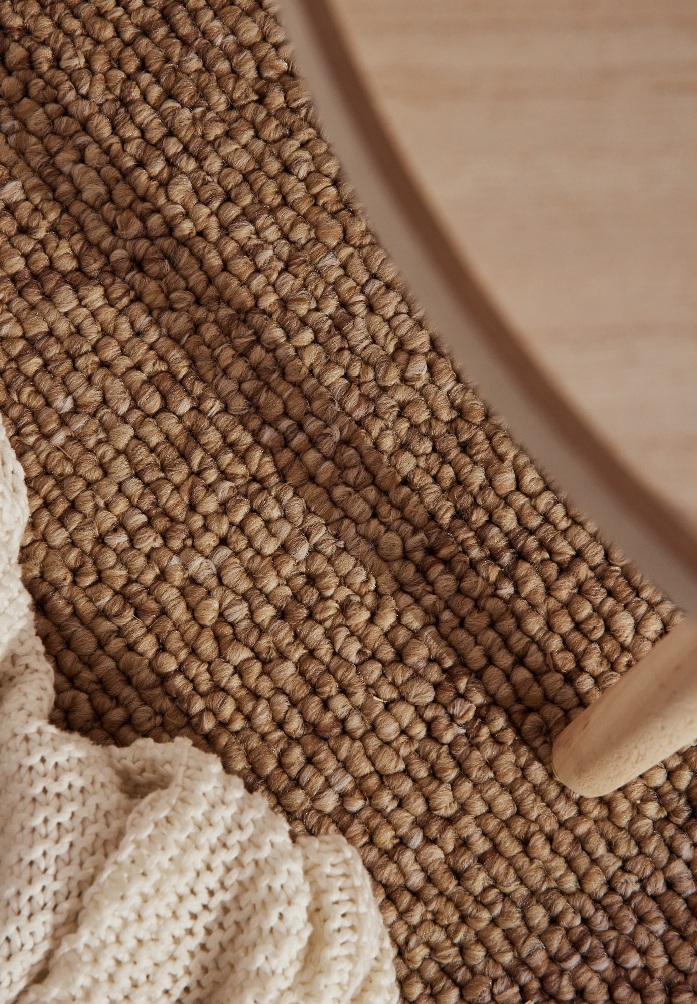 ELLE DECORATION Teppich »Rocco«, rechteckig, 10 mm Höhe, Nachhaltig, Läufer, waschbar, Wohnzimmer, Esszimmer, Woll-Optik