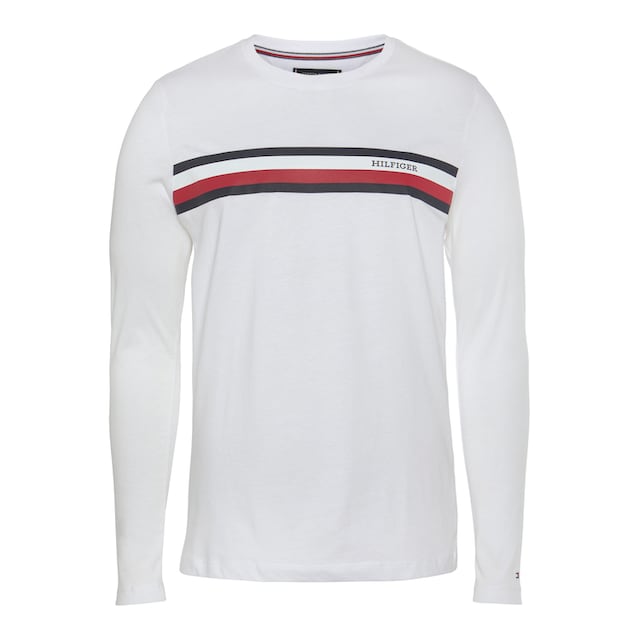 Tommy Hilfiger Langarmshirt »RWB MONOTYPE CHEST STRIPE LS TEE« ▷ bestellen  | BAUR