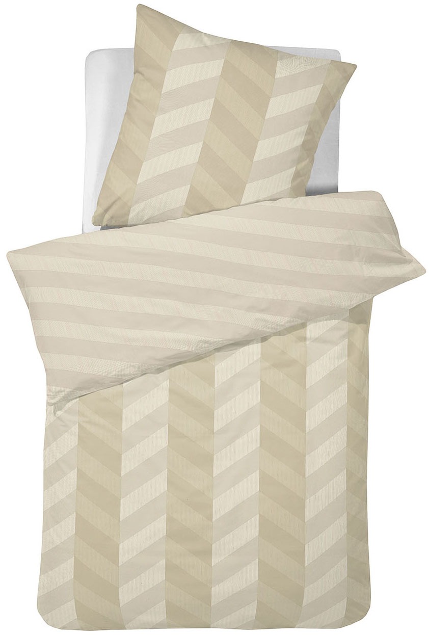 damai Bettwäsche "Atomy" 2 Stk. tlg. mit Fischgrätmuster günstig online kaufen