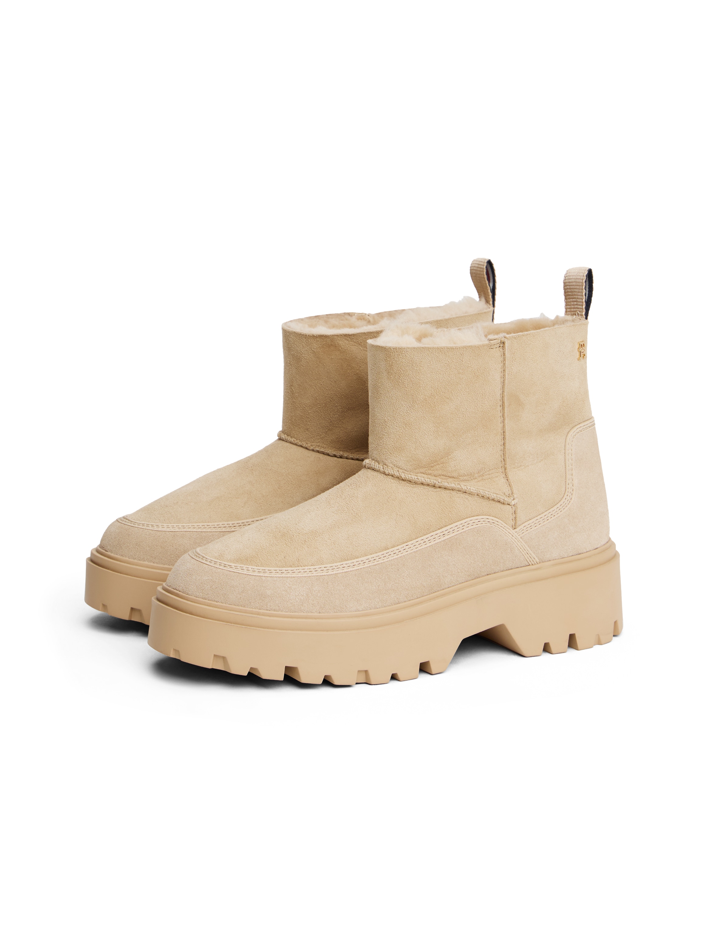Tommy Hilfiger Winterboots "REAL SHEARLING PULLON SNOWBOOT" Plateau, Schlup günstig online kaufen