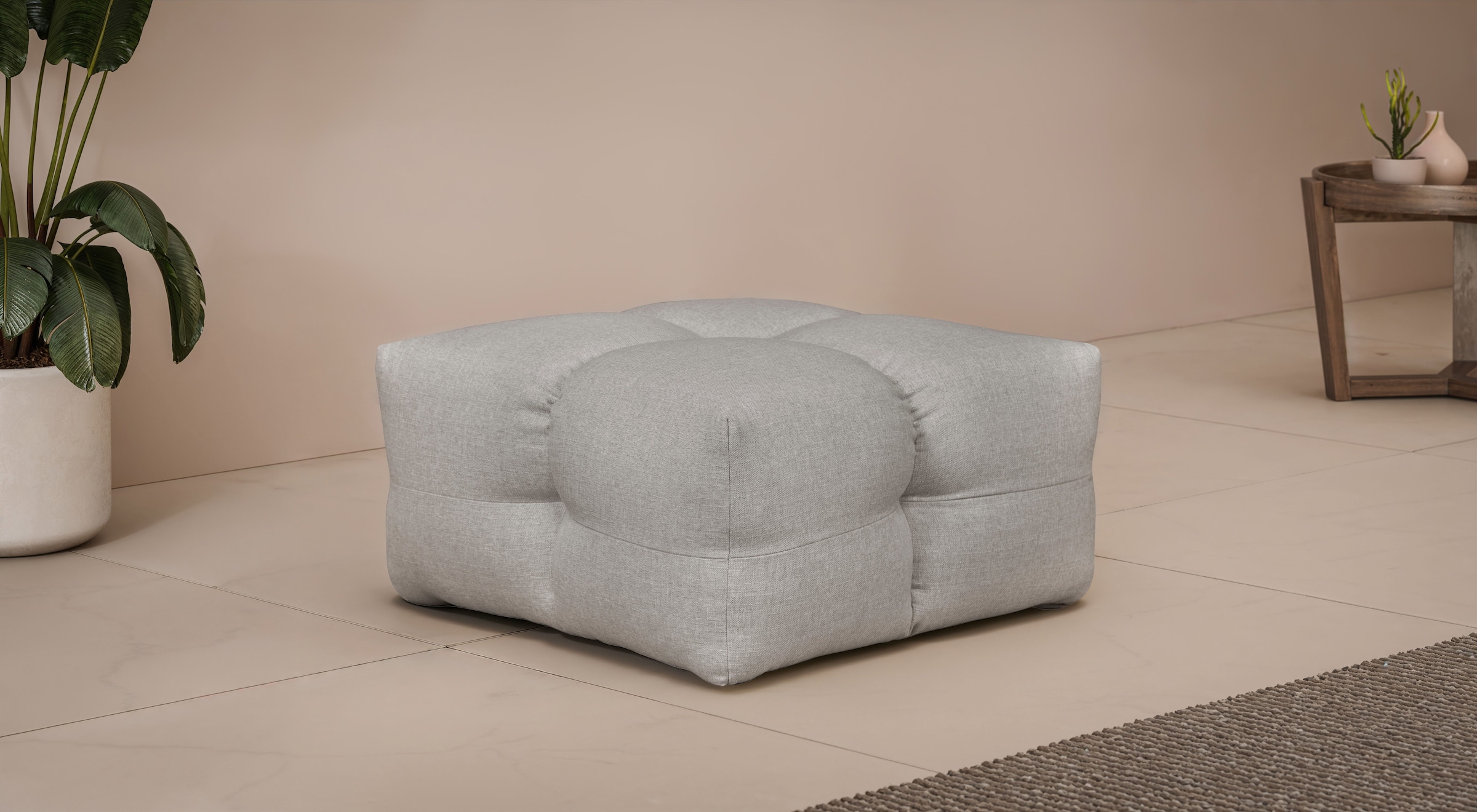 LeGer Home by Lena Gercke Polsterhocker "TALISHA Sitzhocker, moderne Steppu günstig online kaufen