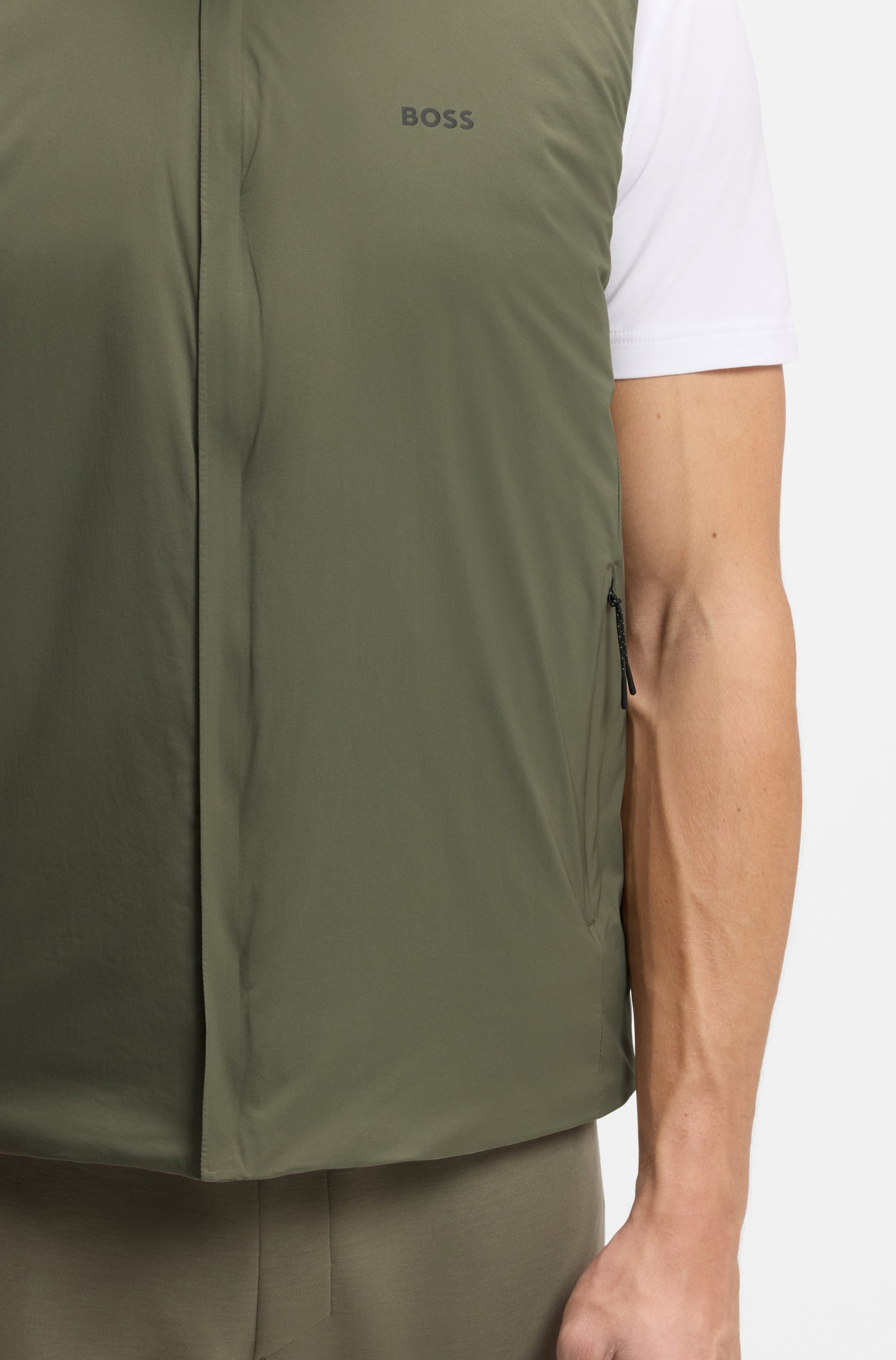 Thumbnail - BOSS GREEN Funktionsweste Regular Fit, 4-Wege-Stretch-Qualität, Highloft-Stretch-Wattierung