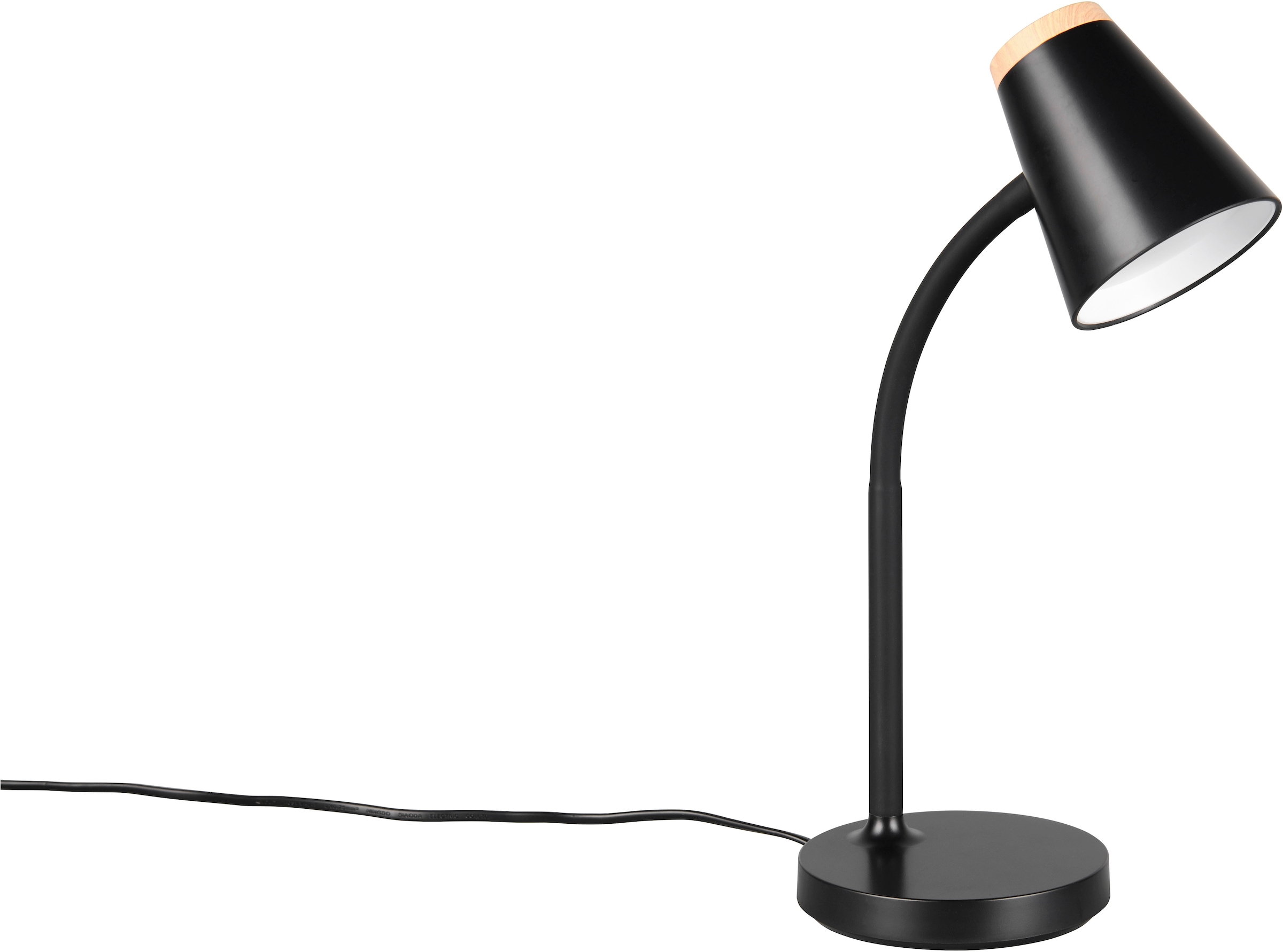 REALITY Leuchten LED Tischleuchte »PONGO, LED Tischleuchte m. Kippschalter, 4,5W 500 Lumen 3000K warmweiß«, 1 flammig, Leuchtmittel LED-Board | LED fest integriert, flexibel verstellbare Leselampe, Schreibtischlampe Höhe 36cm