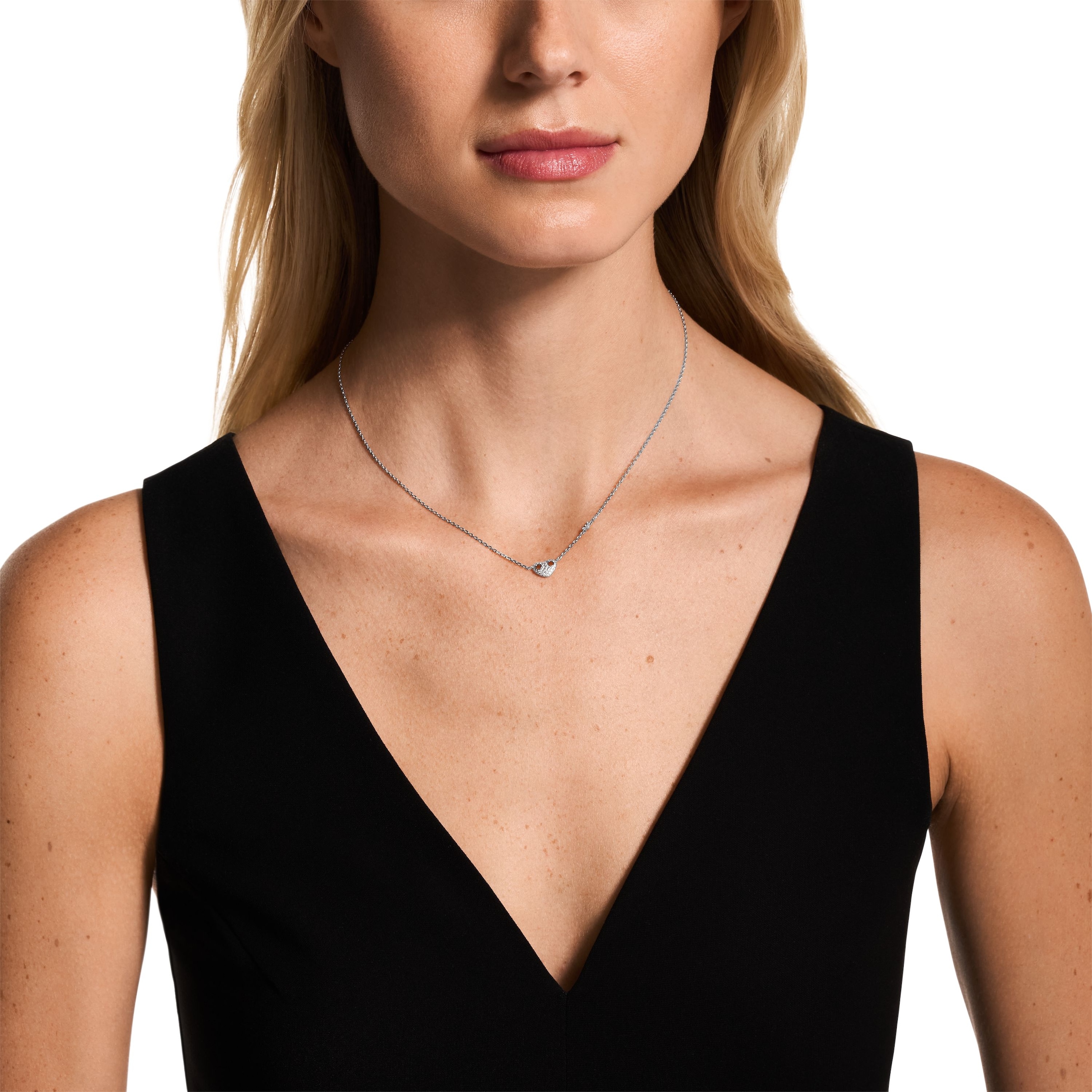 Emporio Armani Kette mit Anhänger »Schmuck Geschenk Silber 925 Herz« mit Zirkonia (synth.)