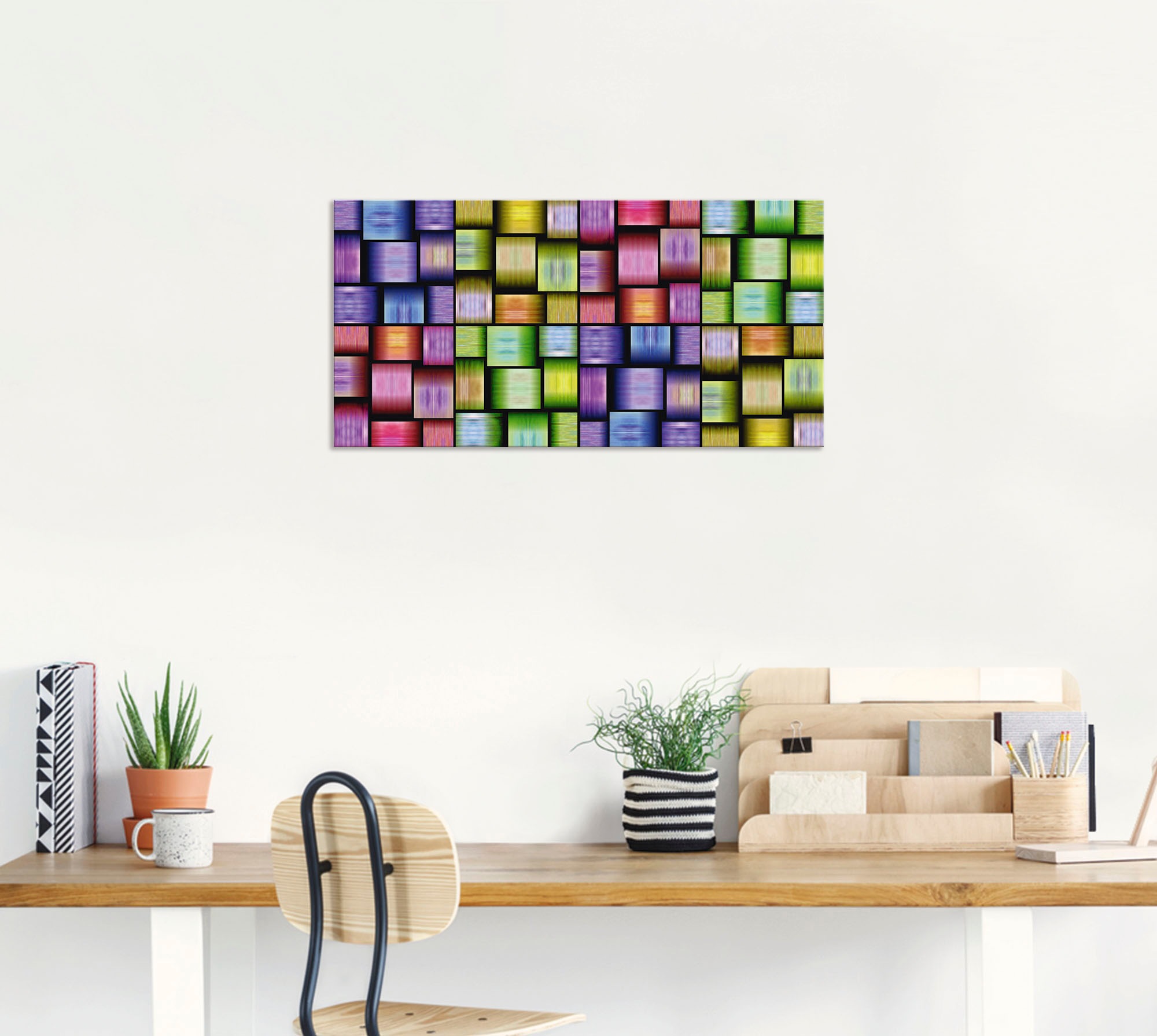 Artland Leinwandbild »Bunte Muster«, Muster, (1 St.), auf Keilrahmen gespannt