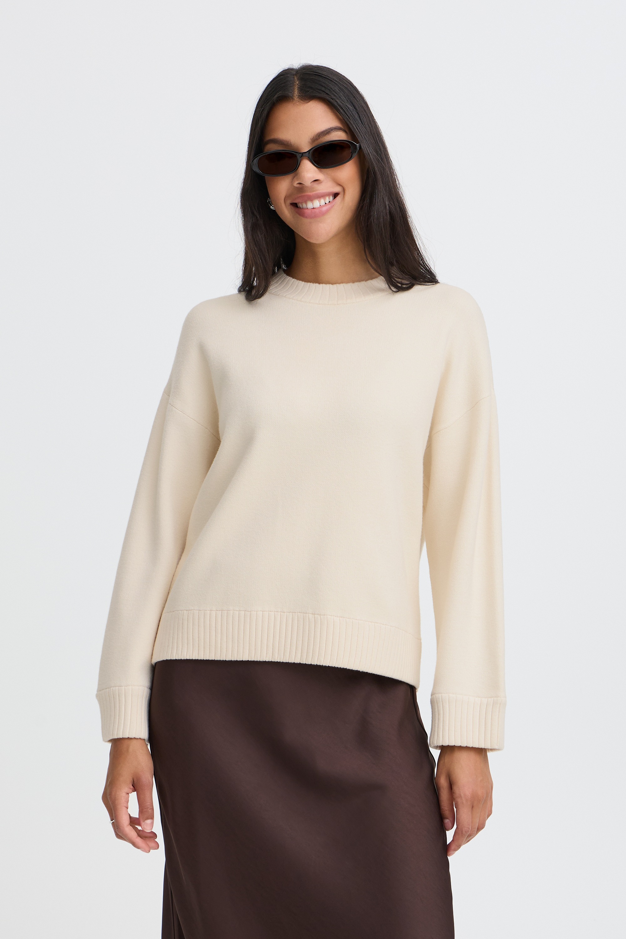 b.young Strickpullover »Damen Langarm BYOTARI«