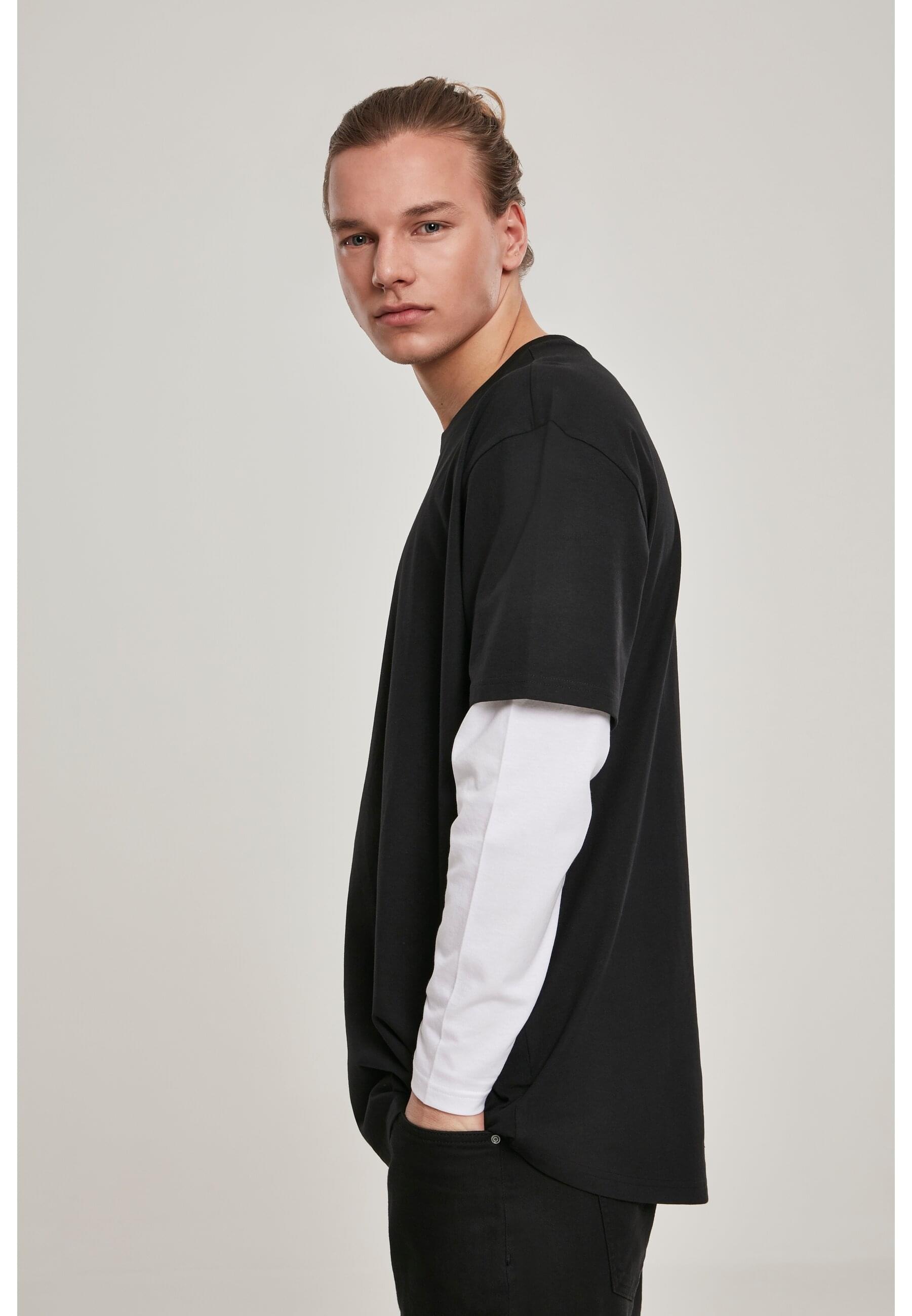 URBAN CLASSICS T-Shirt »Urban Classics Herren Oversized Shaped Double Layer LS Tee«