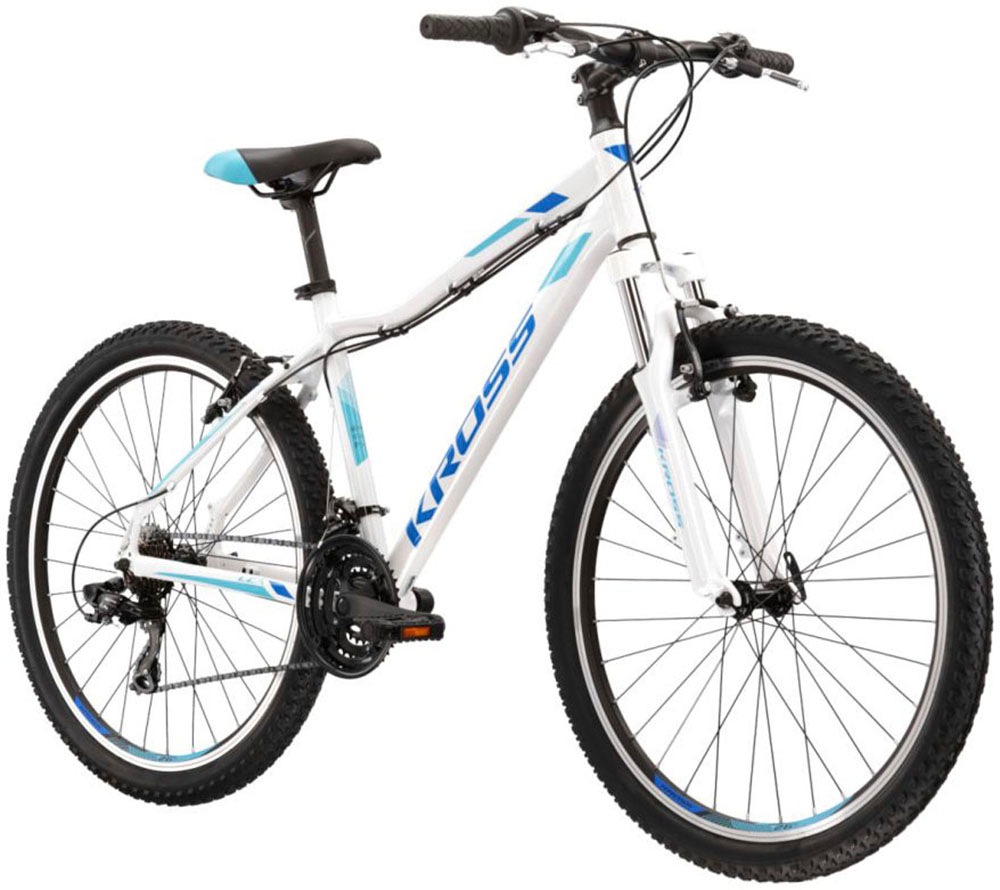Kross Mountainbike »KROSS MTB Hardtail Lea 1.0 26" weiß«, 21 Gang, Shimano, TOURNEY TY300 Schaltwerk, Kettenschaltung