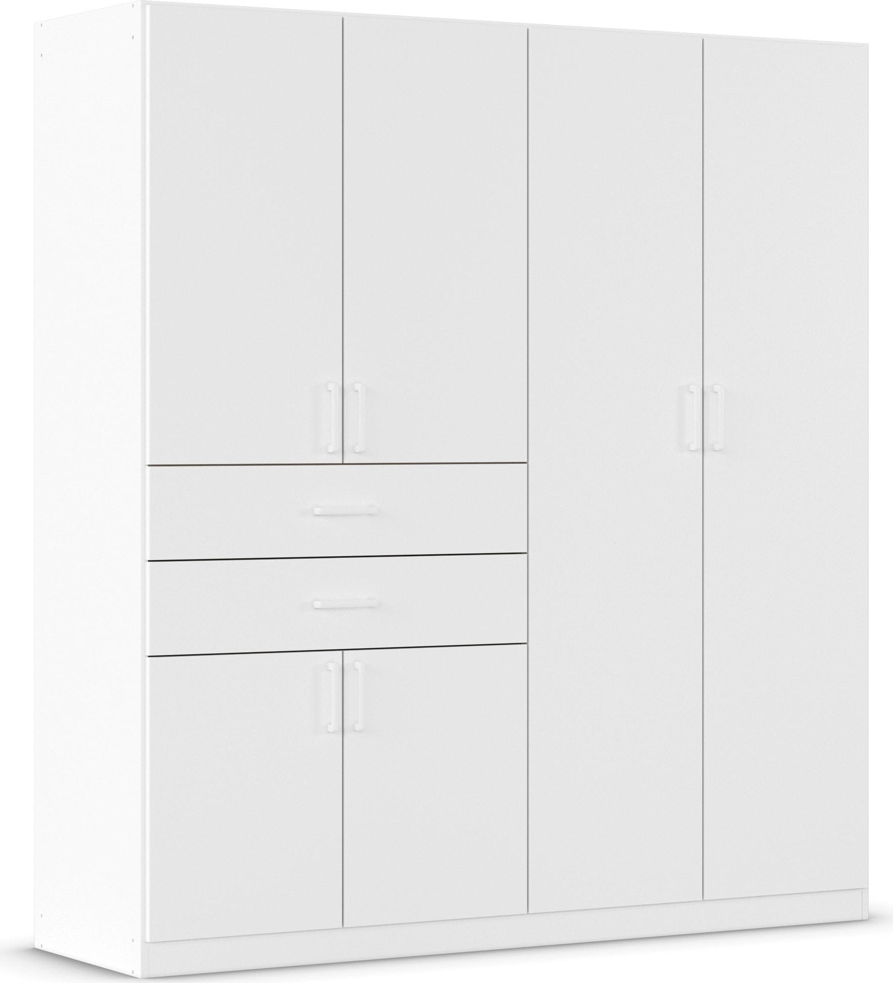 rauch "Kleiderschrank Schrank Garderobe MAIKA mit Dekor-Front" 2 Schubladen, in verschiedenen Breiten, Höhen, Farben, MADE IN GERMANY