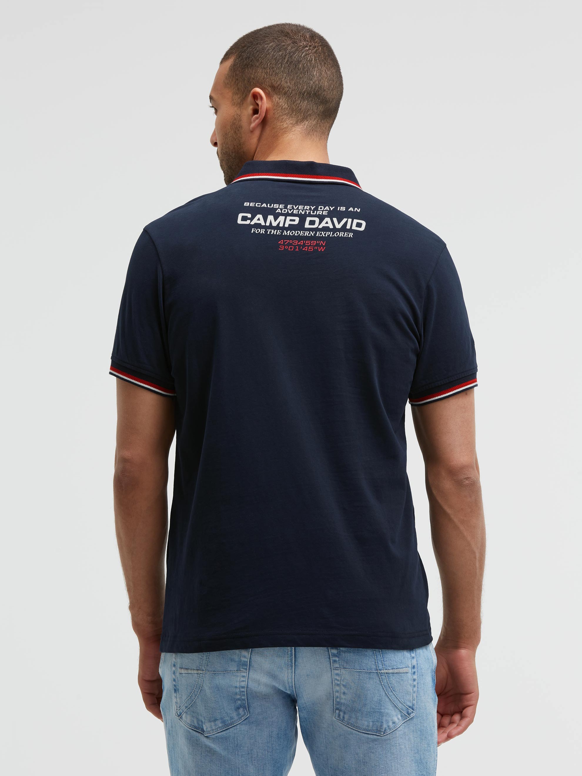 CAMP DAVID Poloshirt aus Baumwolle