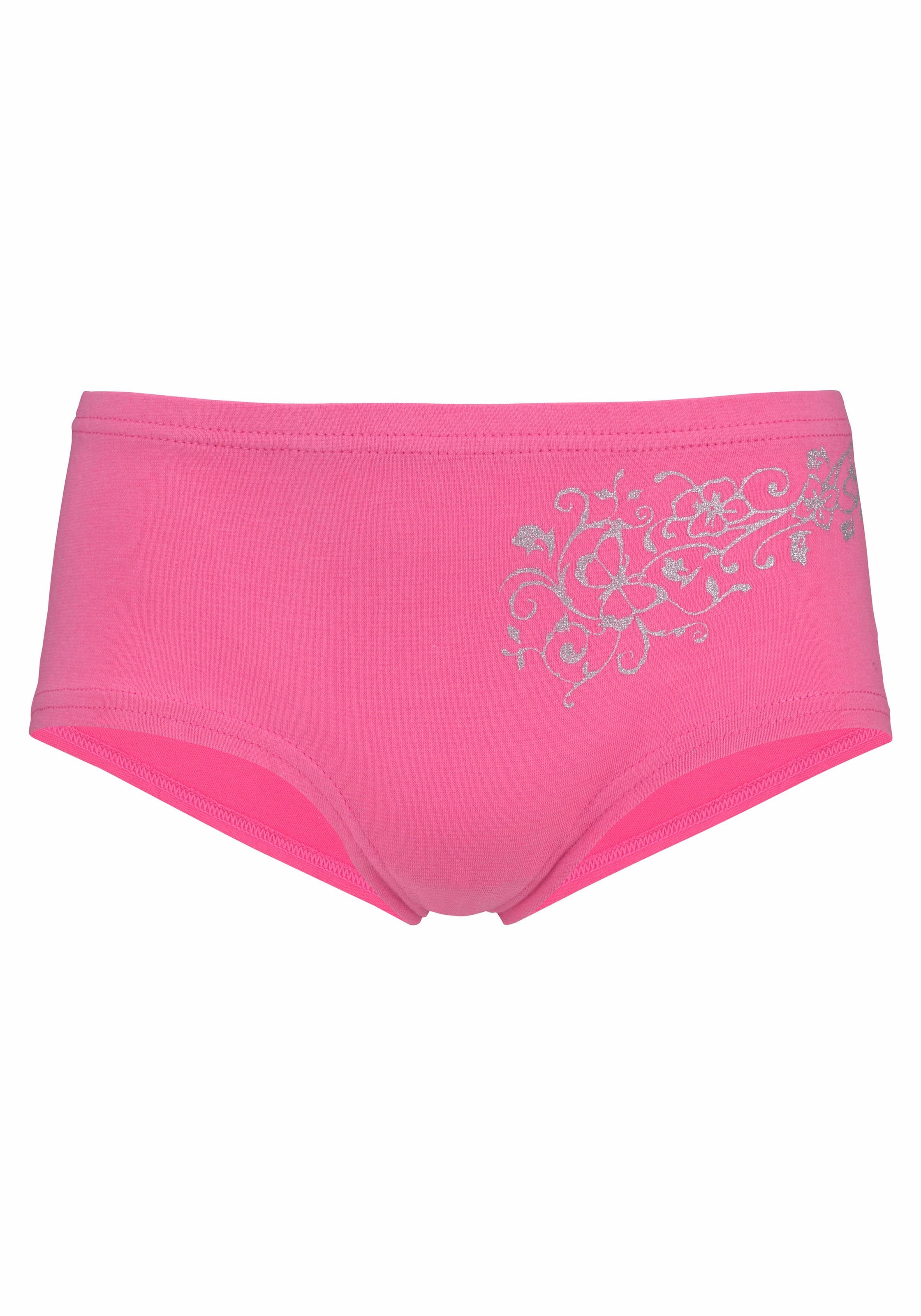 petite fleur Panty, (Packung, 4 St.), mit Glitzerdruck online kaufen | BAUR | Klassische Panties