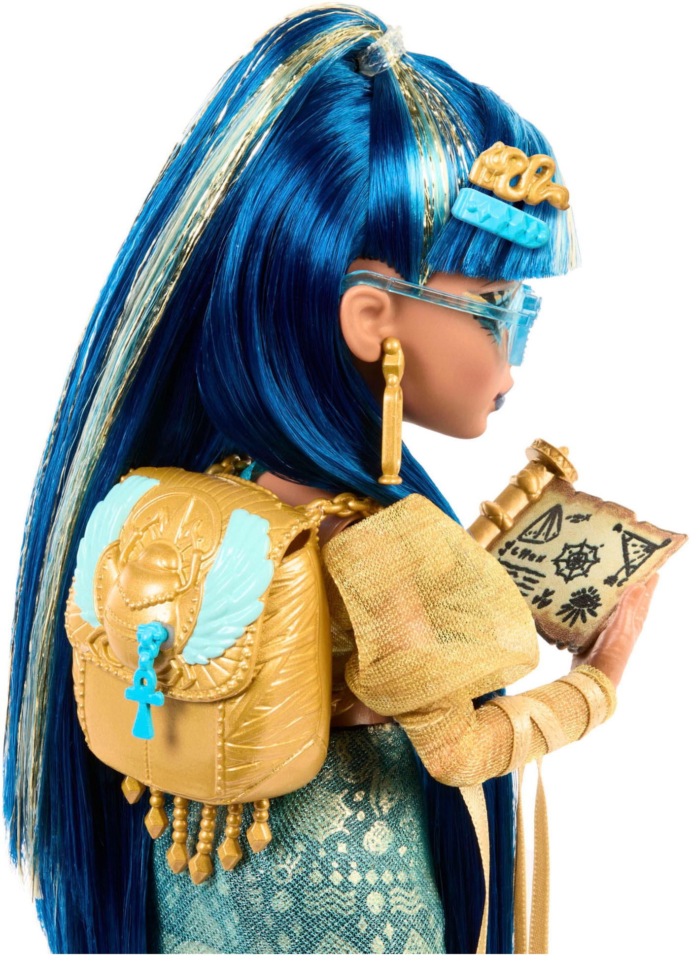 MonsterHigh™ Anziehpuppe »Cleo de Nile mit Tier Hissette«