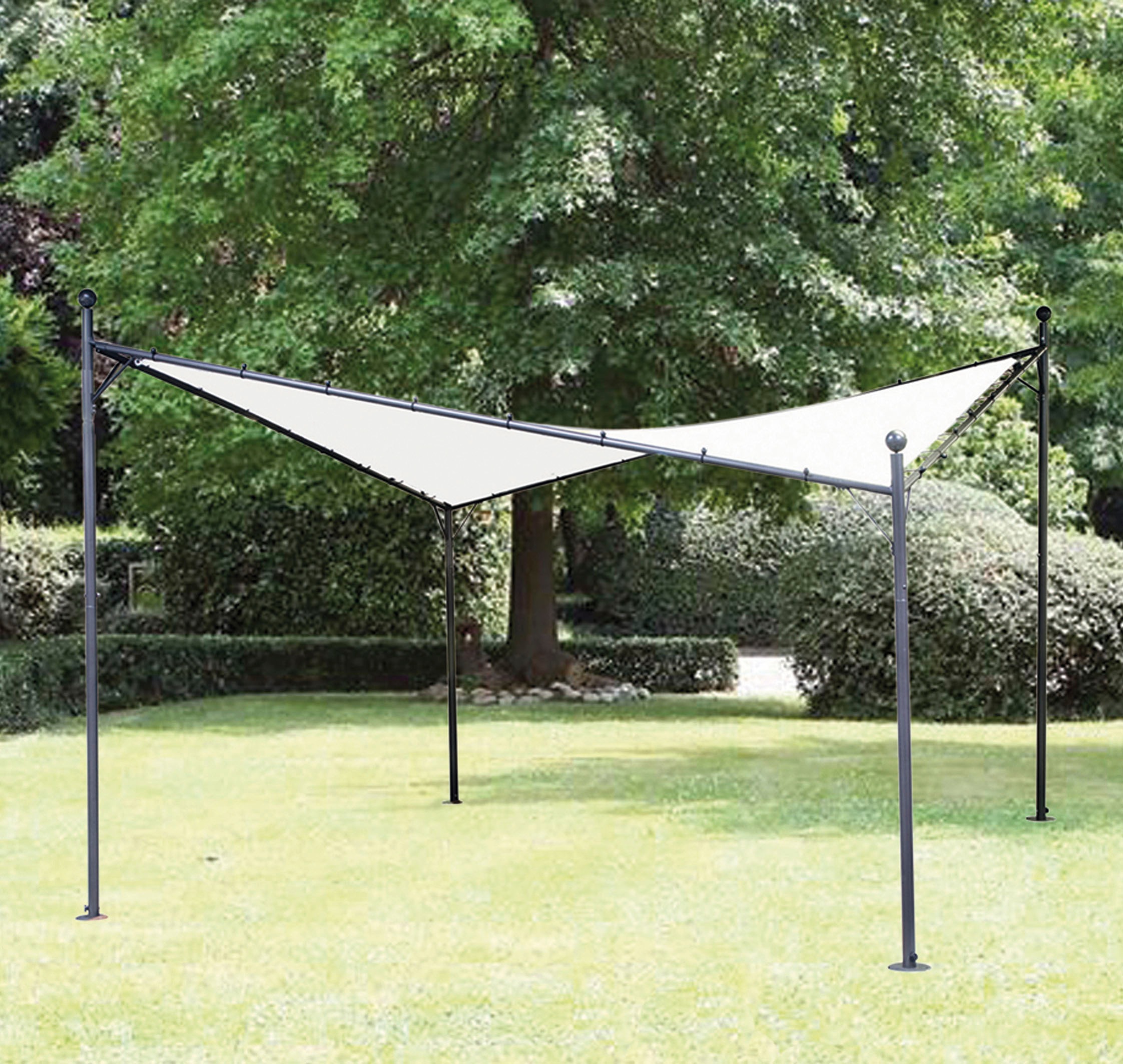 Pavillon SIENA GARDEN "Berlino", weiß, B/H/T: 400cm x 400cm, Pavillons, 400x400 cm, Topseller 3