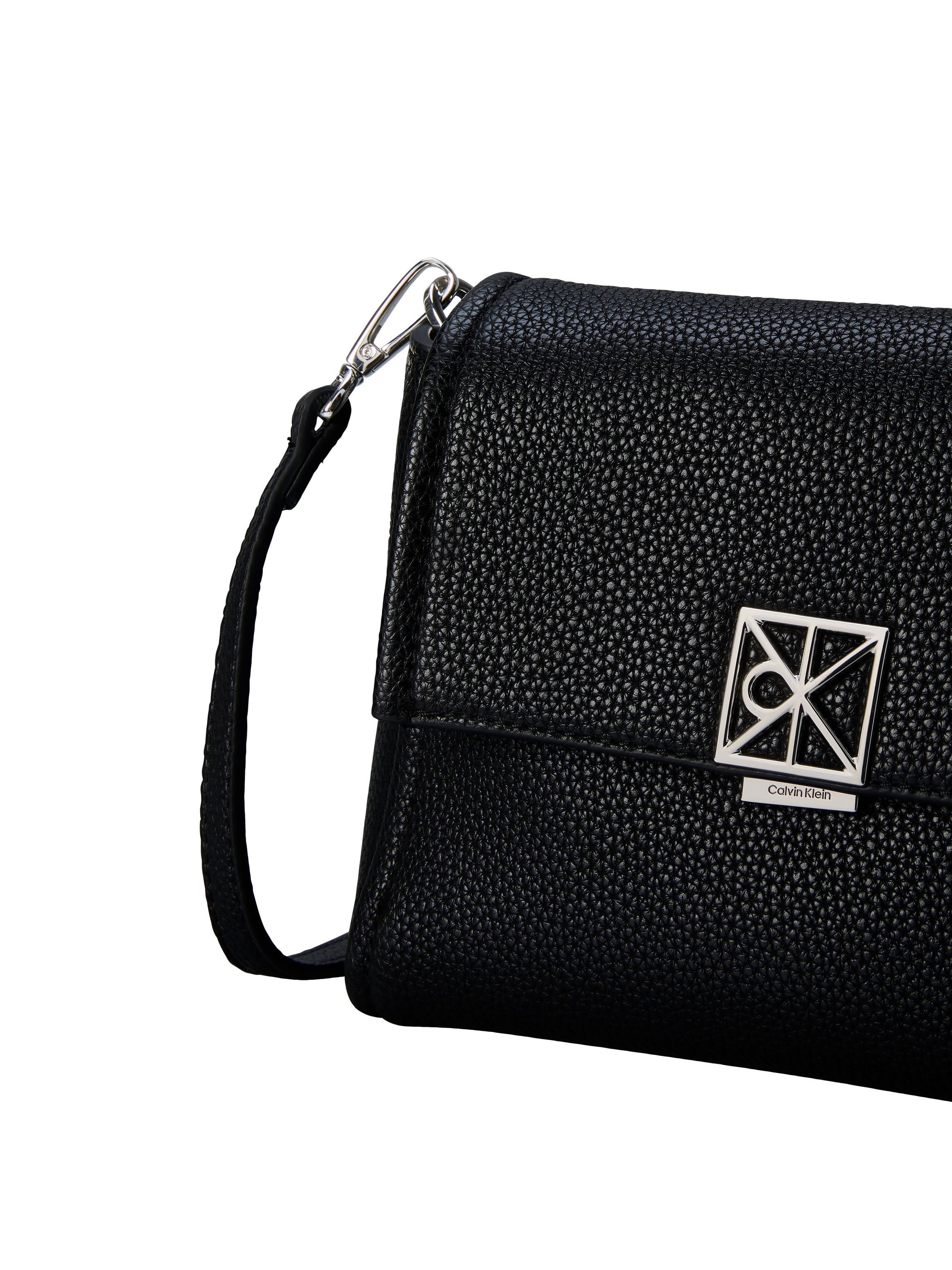 Calvin Klein Umhängetasche »EMBLEM HW PEBBLE CROSSBODY 20« Abendtasche, Handtasche, Schultertasche mit Zierkette