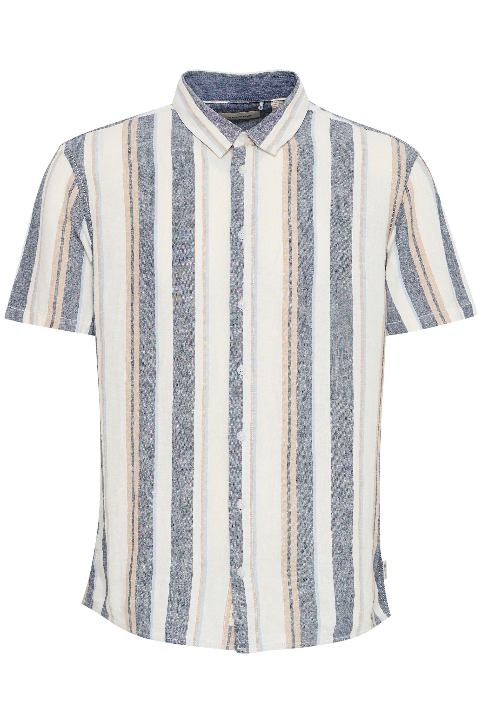 Blend Kurzarmhemd "BHBOBBY Shirt stripe" Stilvolles Kurzarmhemd aus Leinenm günstig online kaufen