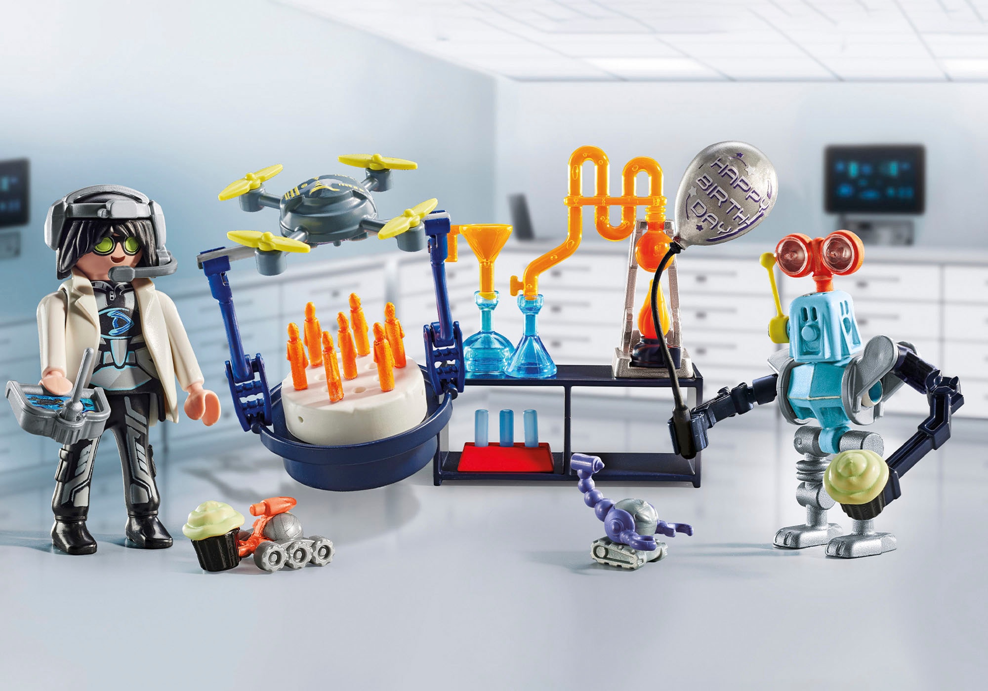 Playmobil® Konstruktions-Spielset »Forscher mit Robotern (71450), My City Life«, (67 St.), Made in Europe