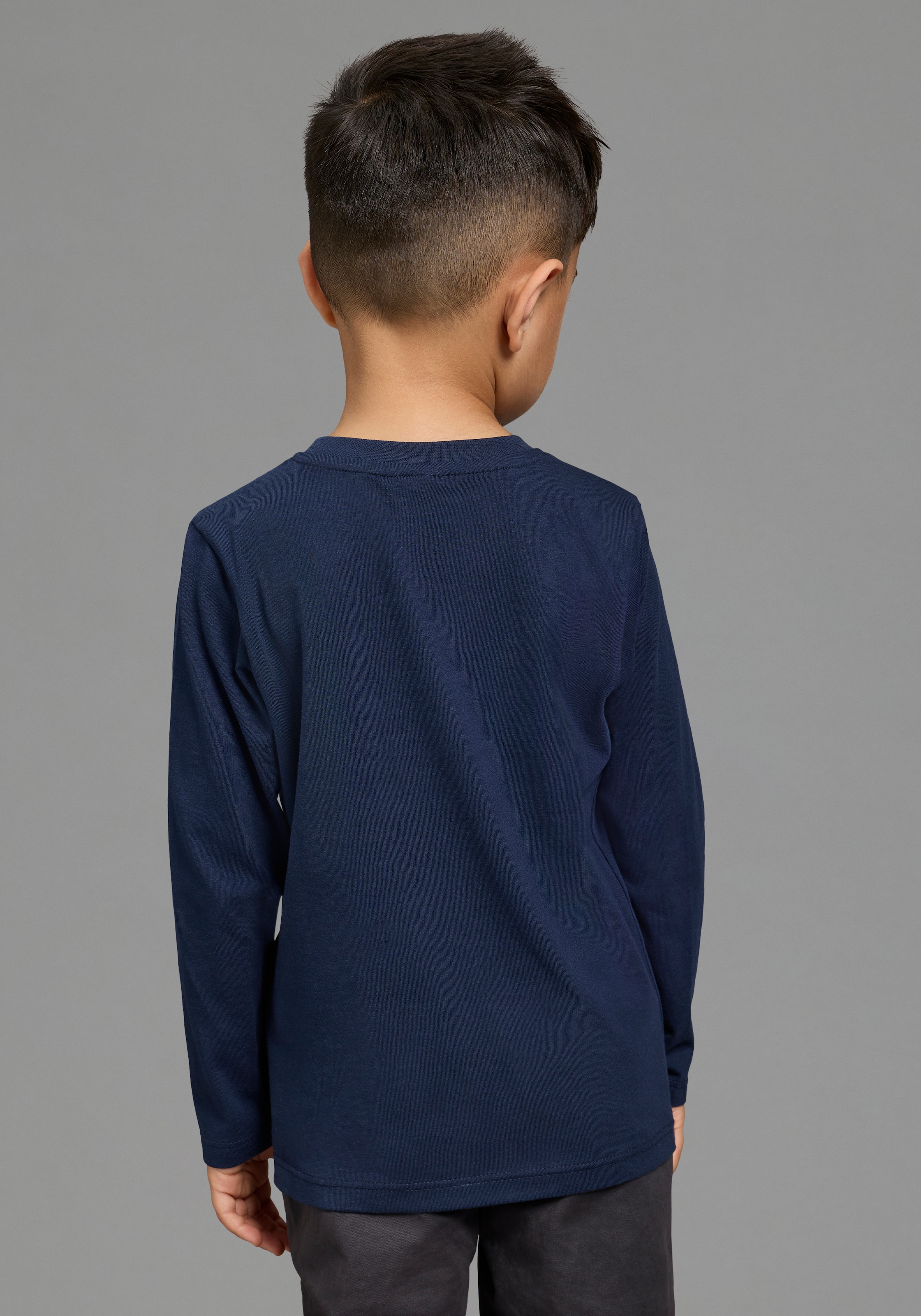 KIDSWORLD Langarmshirt »Shirt mit tollem Bälle Druck« Shirt mit Ball-Druck, Basic-Passform, Langarm, mit Rundhalsausschnitt
