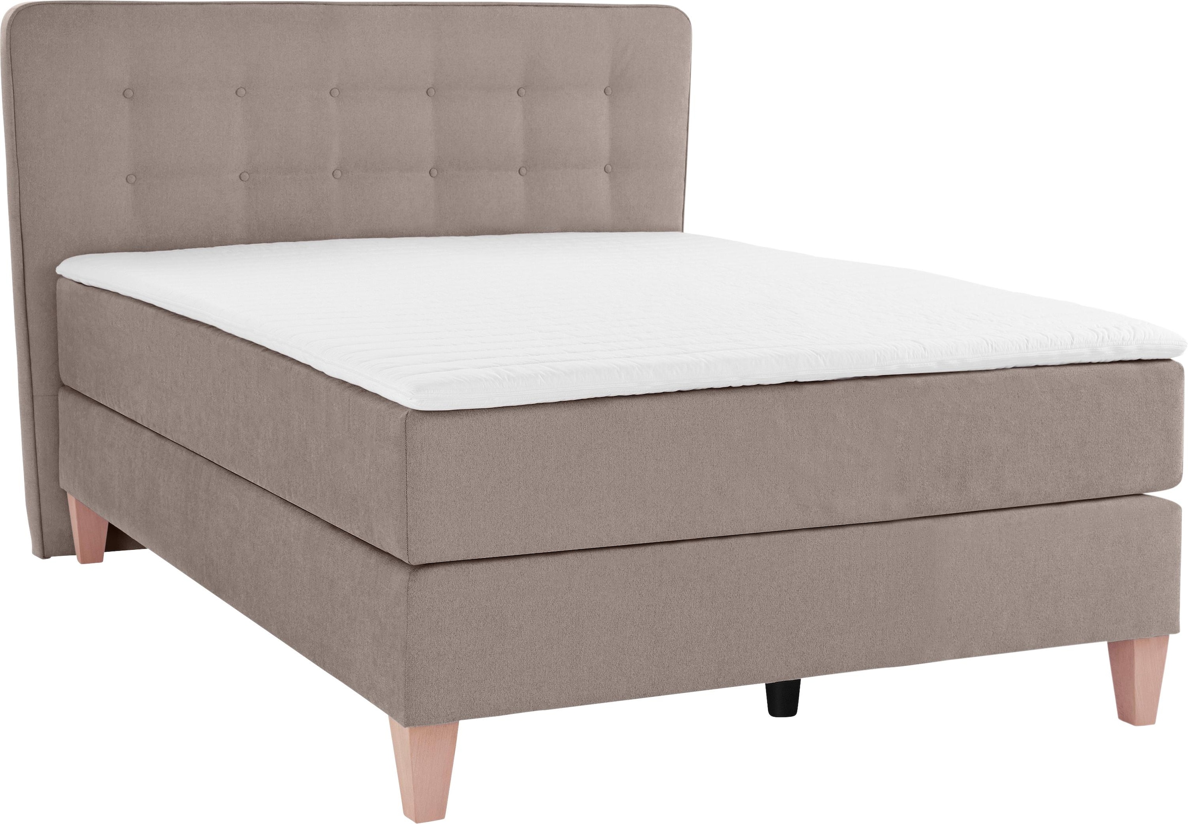Home affaire Boxspringbett »Ascola«, incl. Topper, 5, Breiten, 3 Ausführungen, 2 Härtegrade