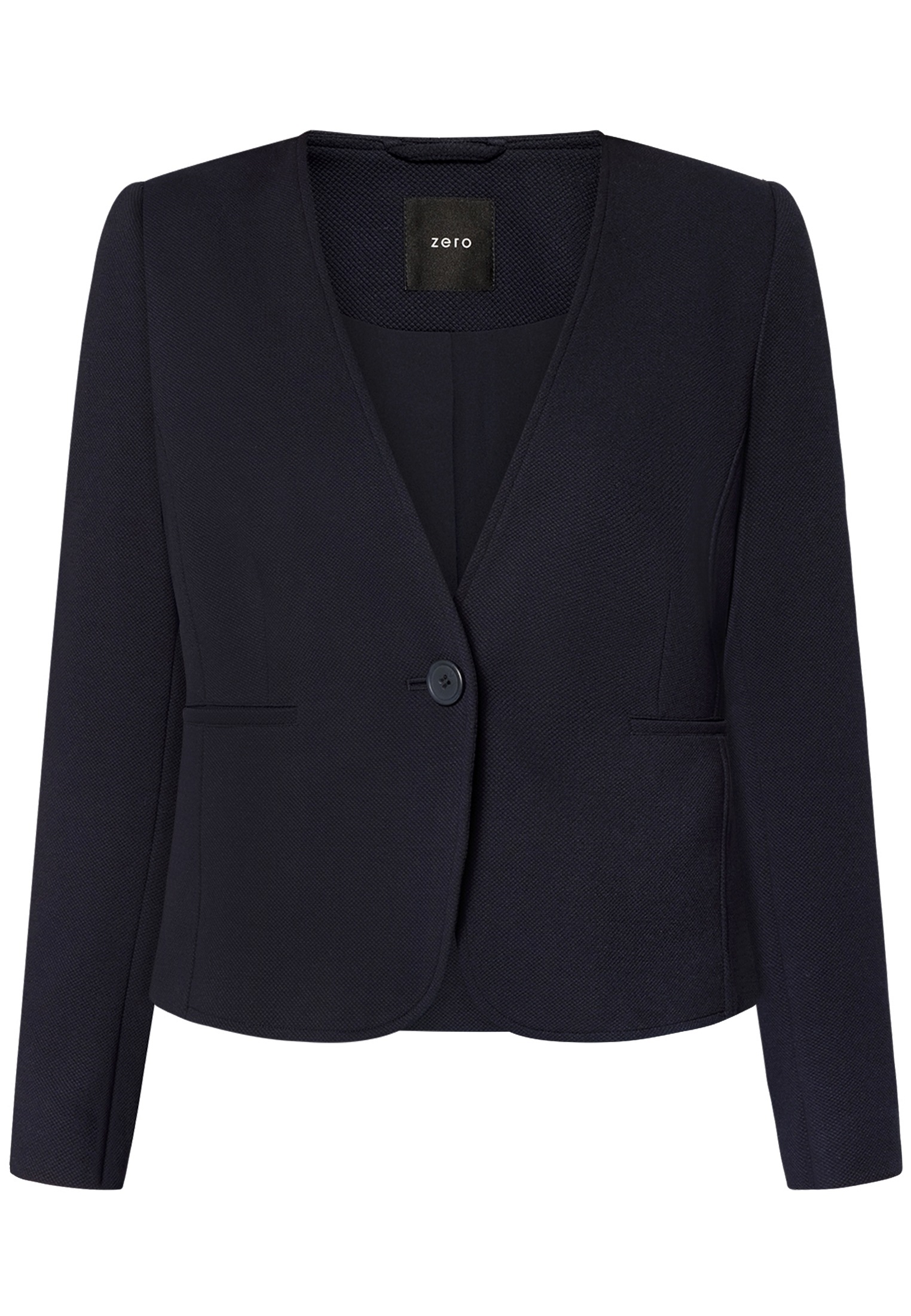 Zero Jackenblazer "Damen mit Paspeltaschen" Plain/ohne Details günstig online kaufen