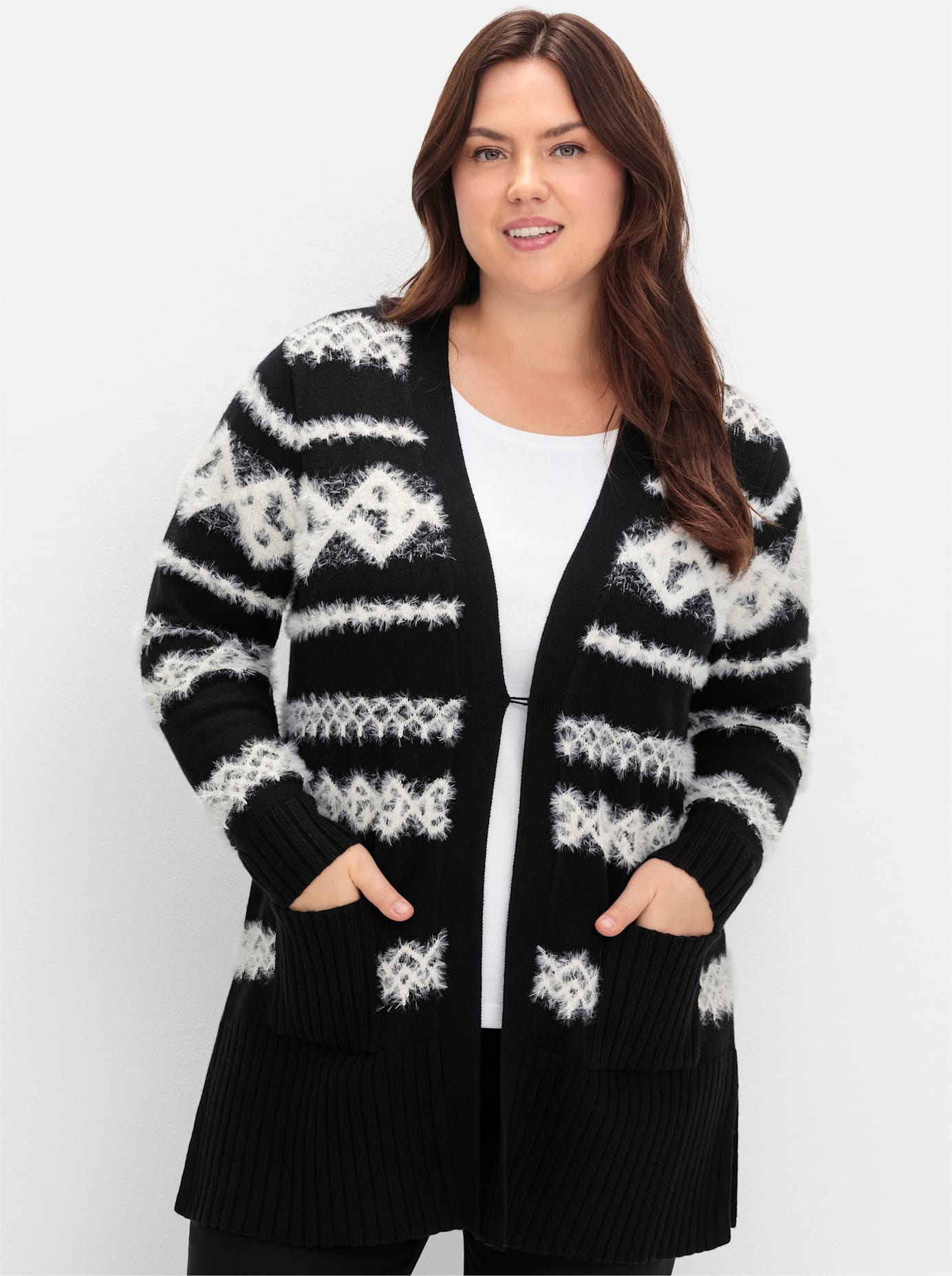 Sheego Longstrickjacke günstig online kaufen