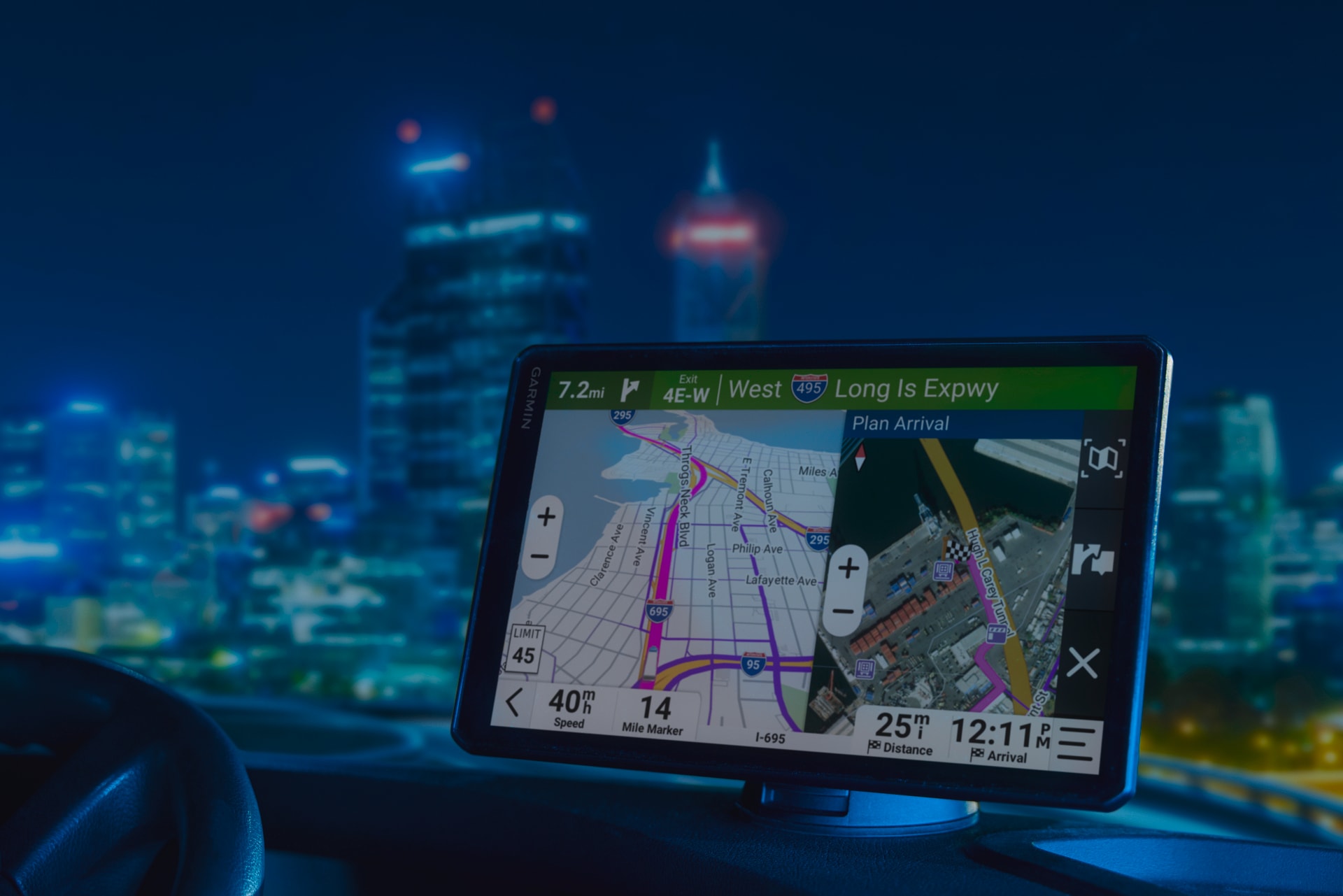 Garmin LKW-Navigationsgerät »dezl LGV720«, (Europa (49 Länder) Karten-Updates)