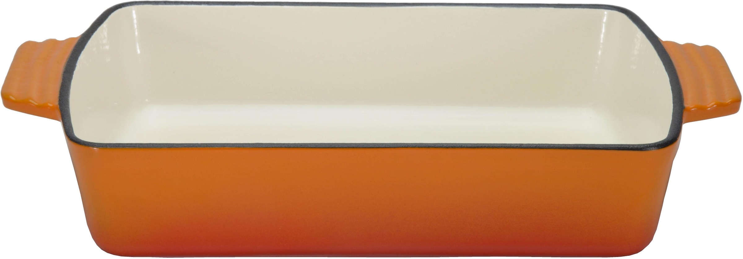 GSW Auflaufform "ORANGE SHADOW", Gusseisen, (1 St.), für gleichmäßige Wärmeverteilung und -speicherung, Induktion